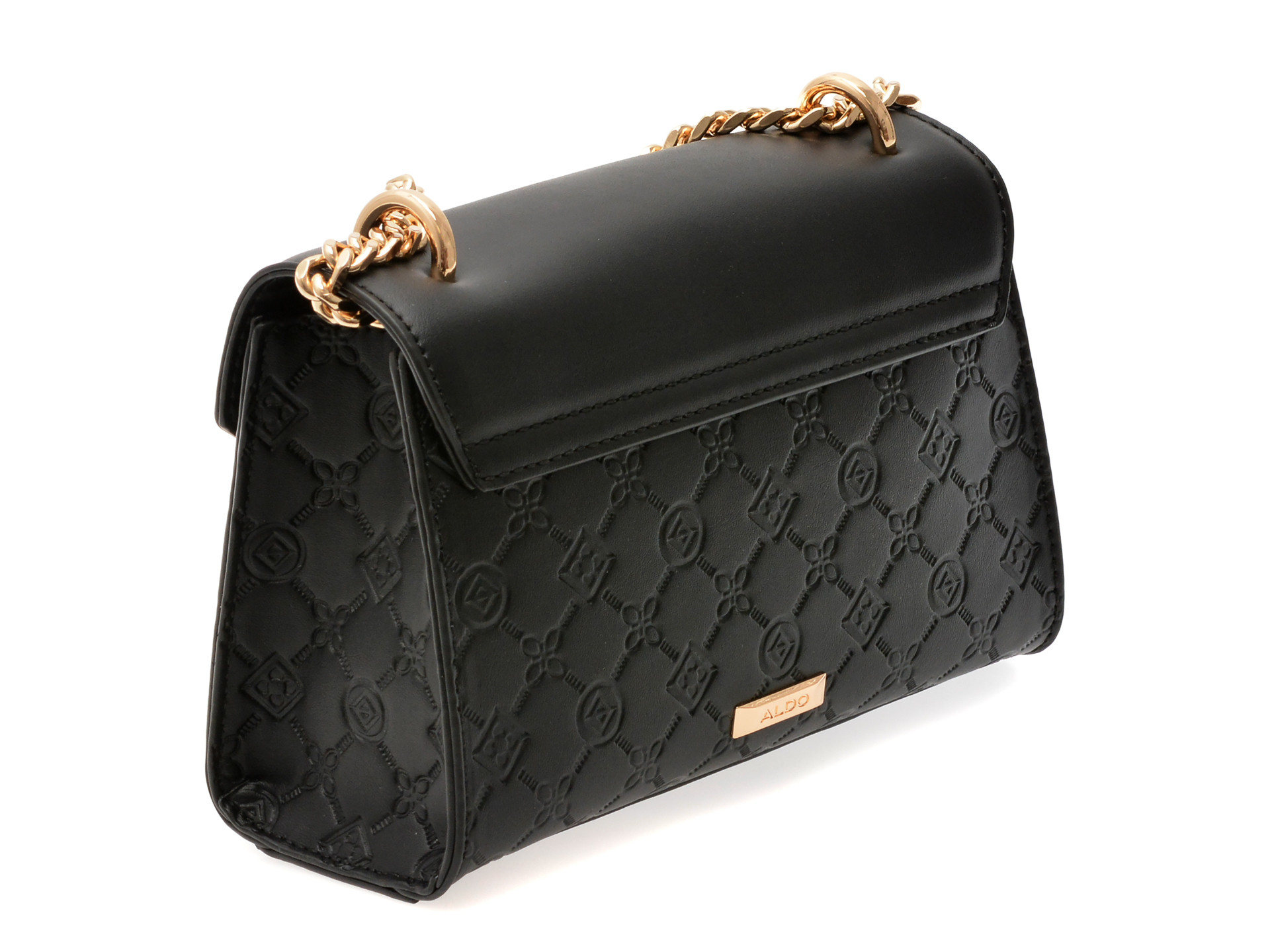 Geanta ALDO neagra, CRELALLE 001, din piele ecologica