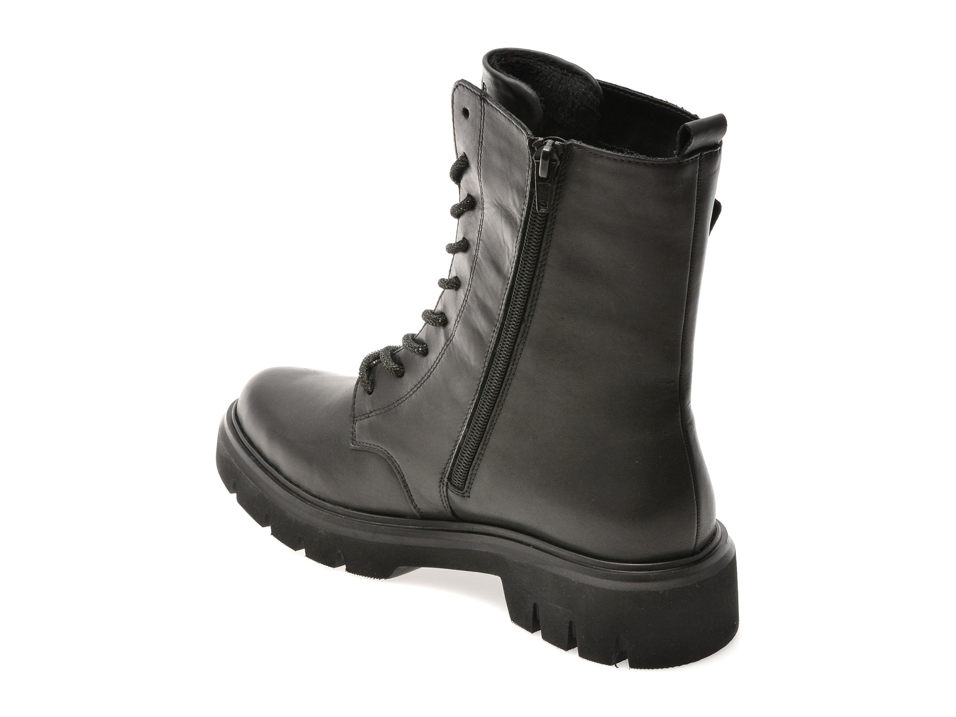 Bocanci REMONTE negri, D1W82, din piele naturala