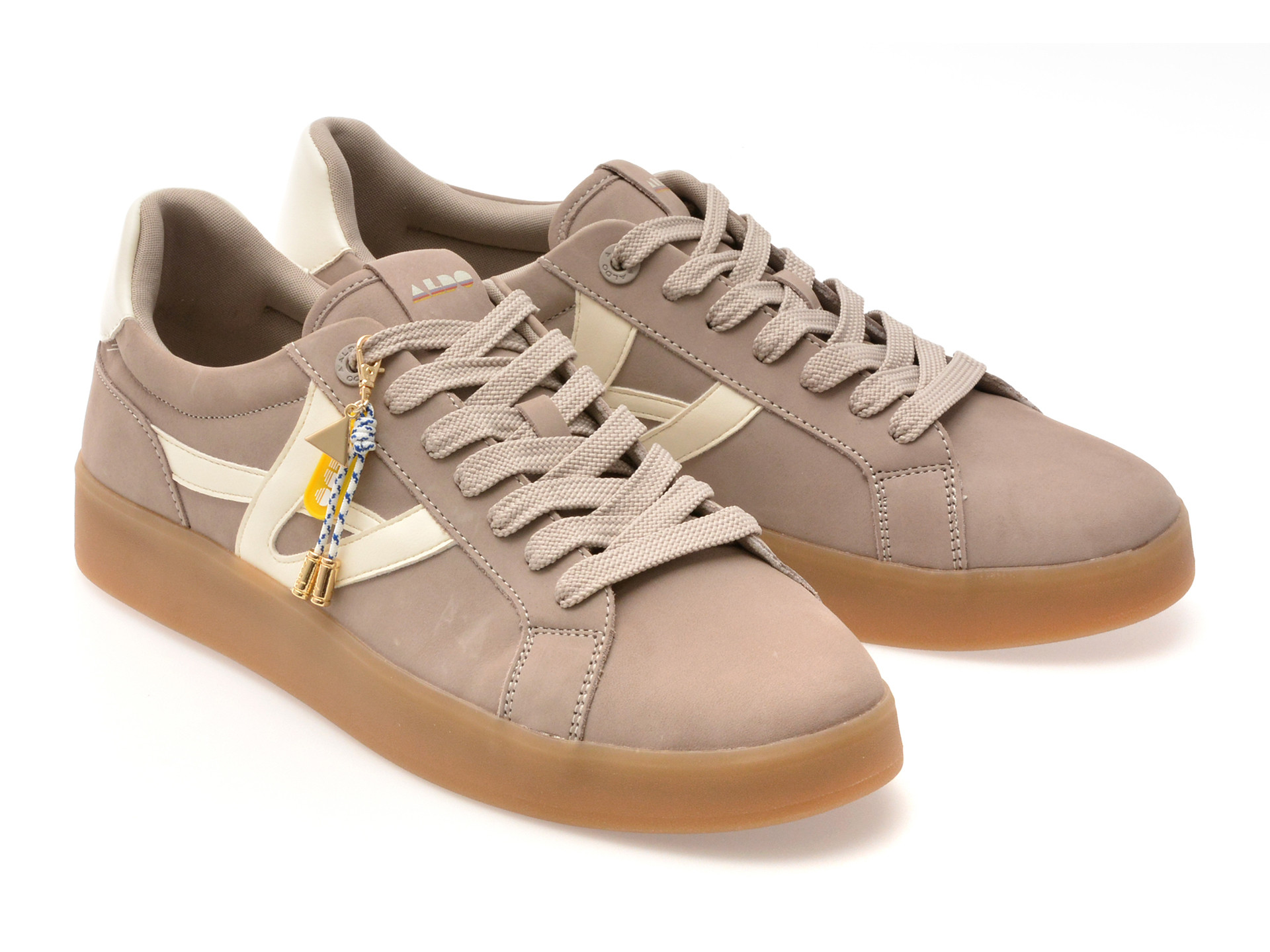 Pantofi sport ALDO gri, MTL72 SNEAKER, din piele naturala