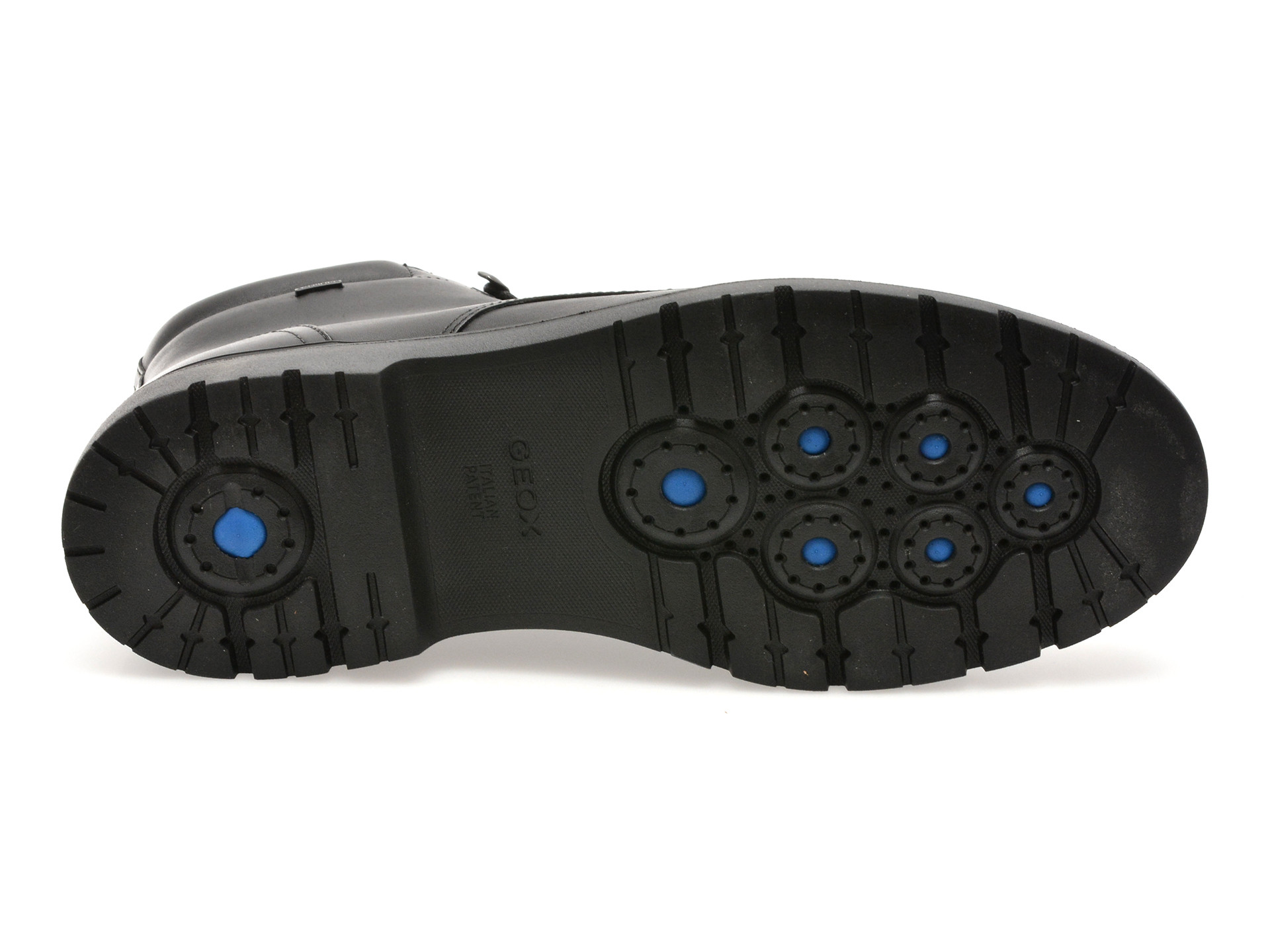 Ghete GEOX negre, U56HNA, din piele naturala