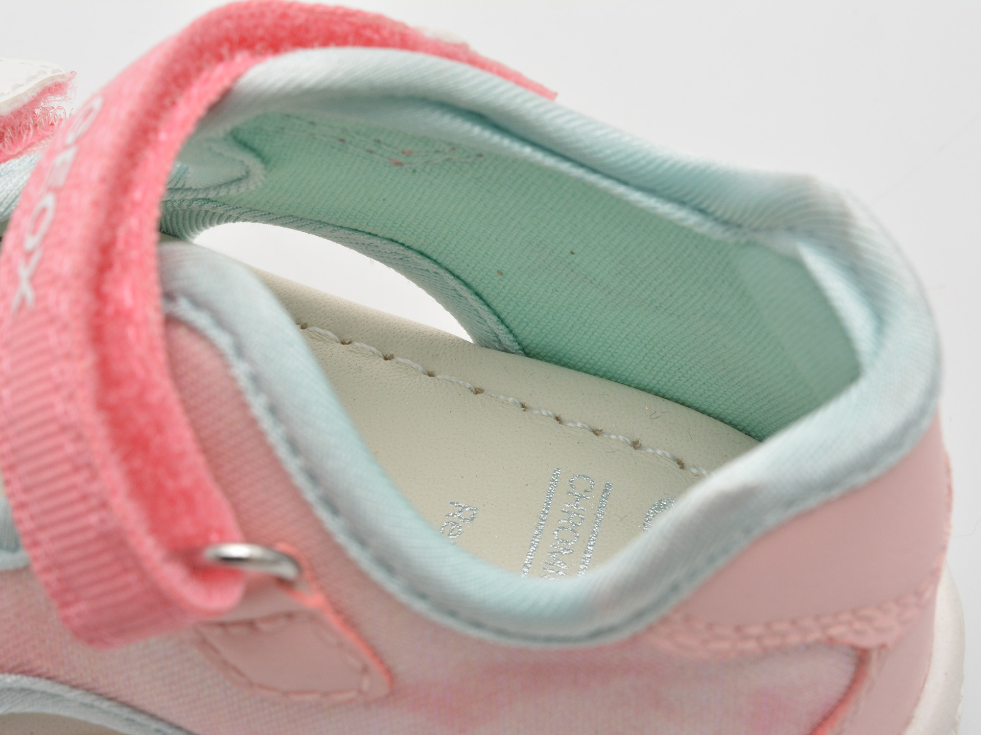 Sandale GEOX roz, B5517A, din material textil