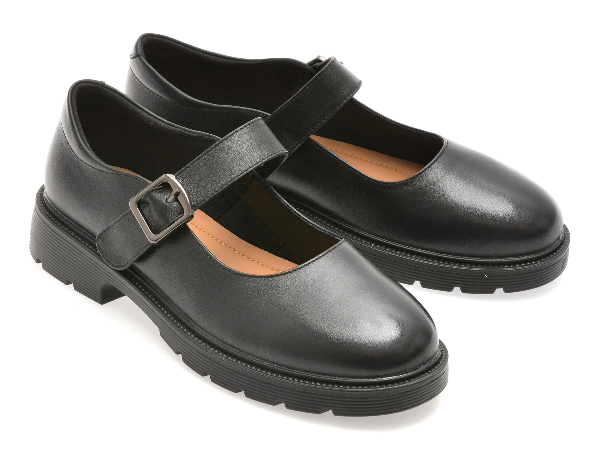 Pantofi EPICA negri, 914, din piele naturala