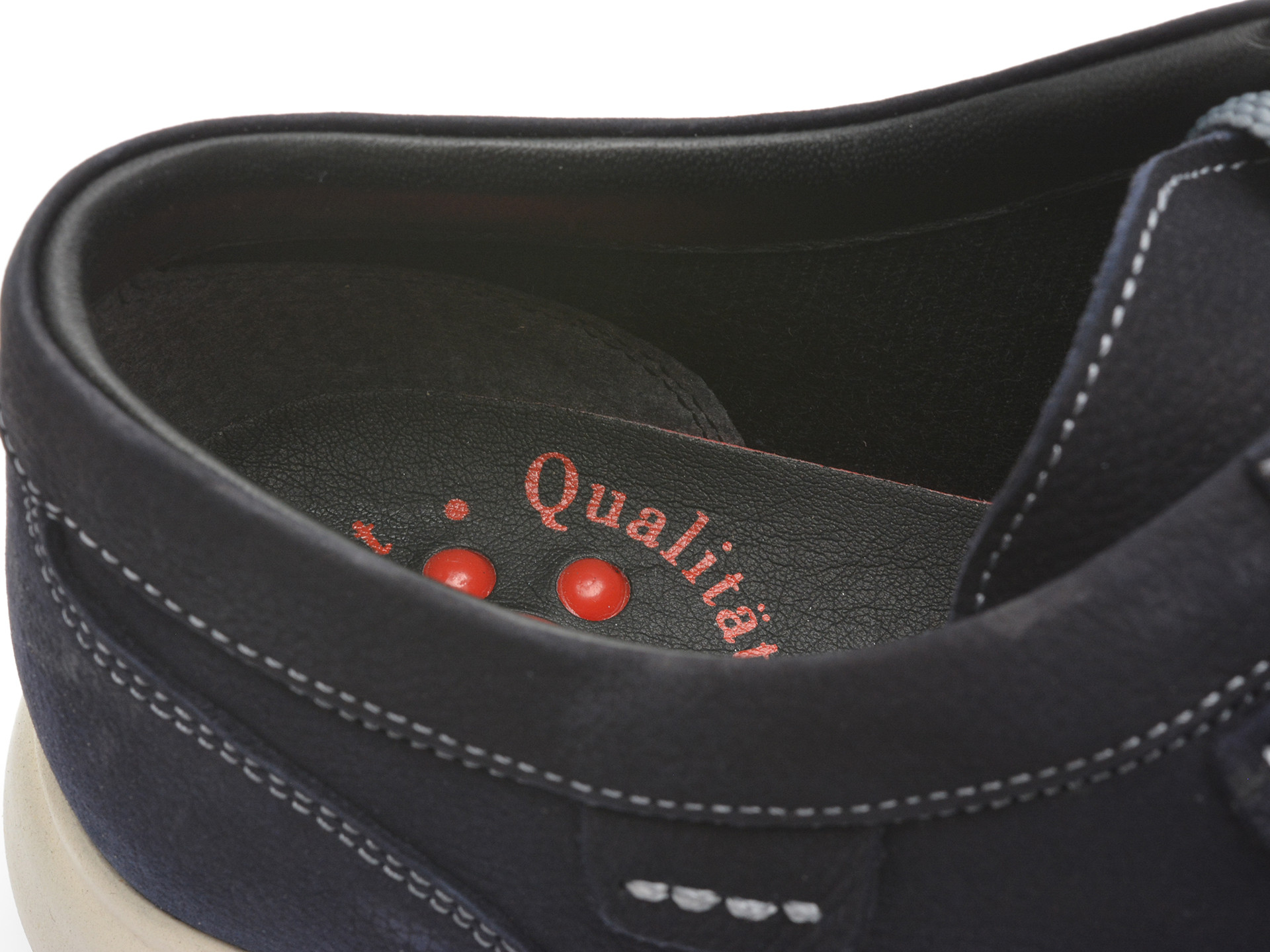 Mocasini OTTER bleumarin, SF2002, din nabuc