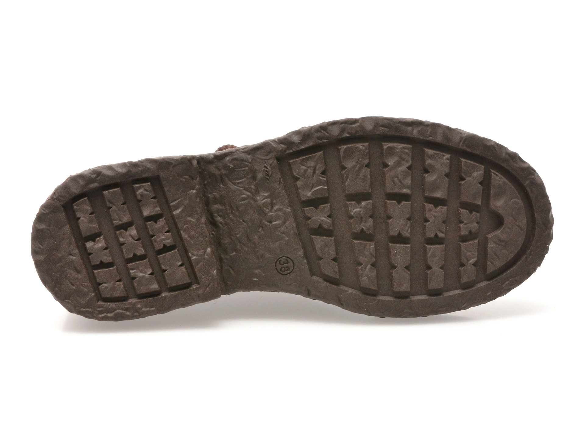 Ghete epica maro 4770030 din piele intoarsa