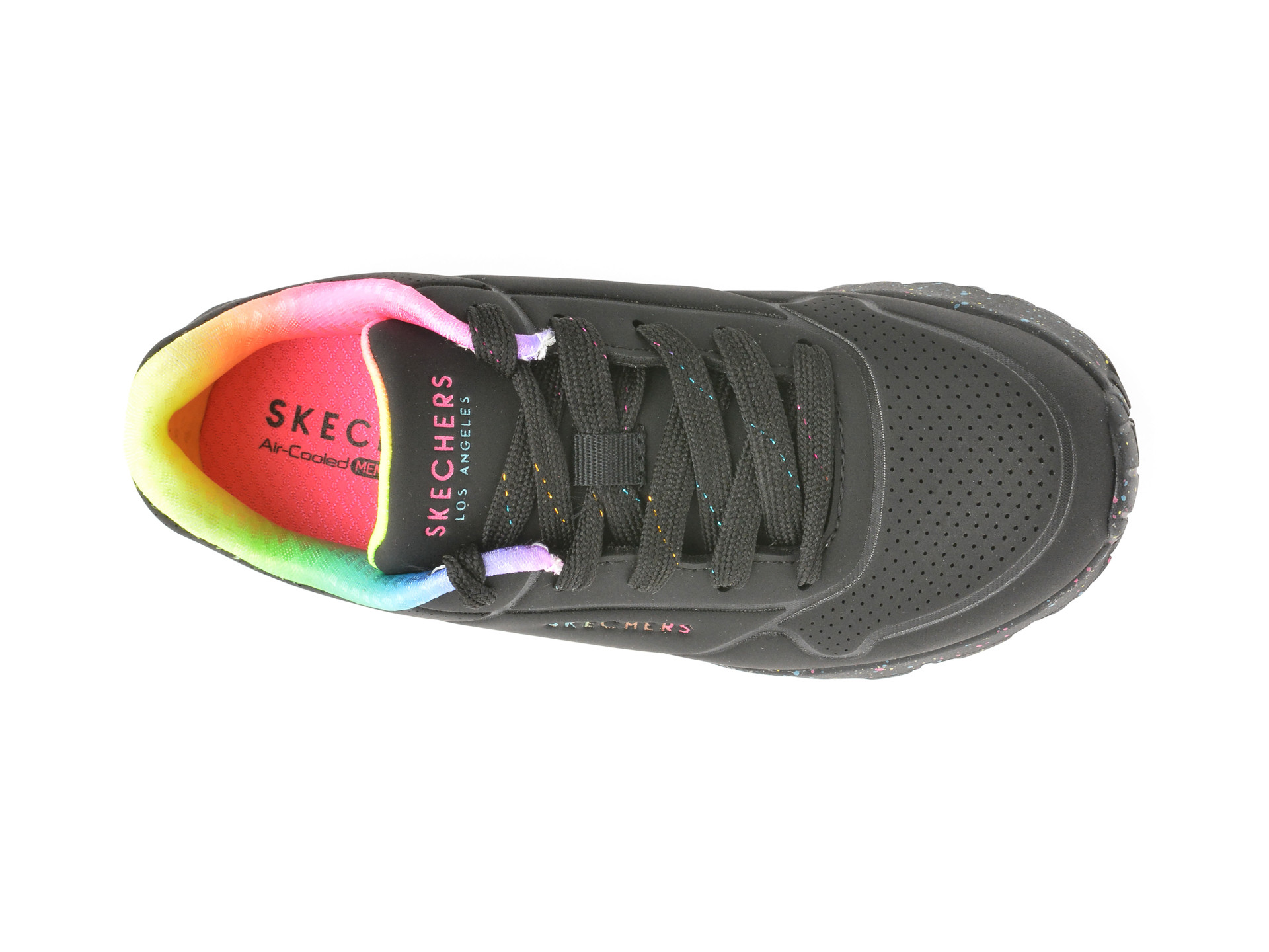 Pantofi sport SKECHERS negri, UNO LITE, din piele ecologica