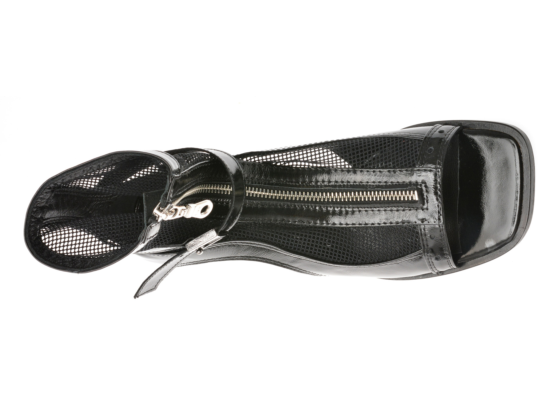 Sandale EPICA negre, 1154, din material textil