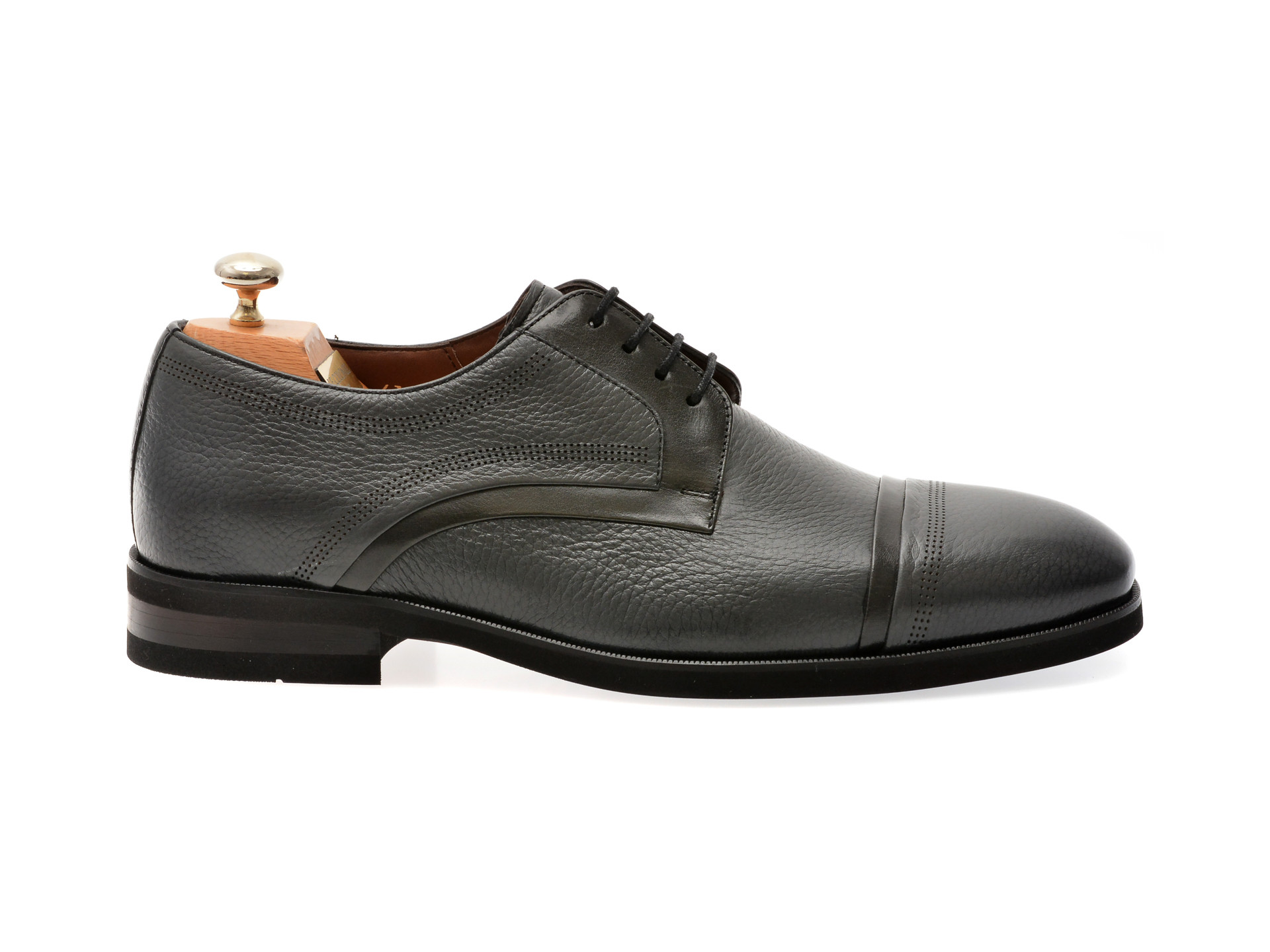 Pantofi eleganti LE COLONEL gri, 48470, din piele naturala