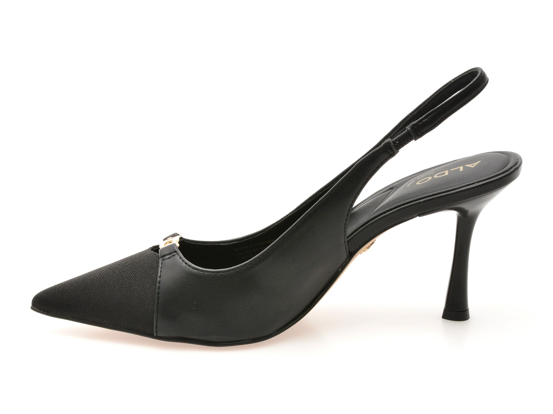 Pantofi eleganti ALDO negri, AUGUSTAS 007, din piele ecologica