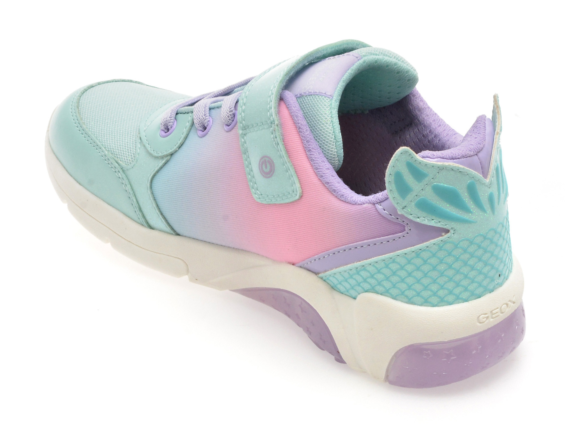 Pantofi sport GEOX verzi, J55M4B, din piele ecologica