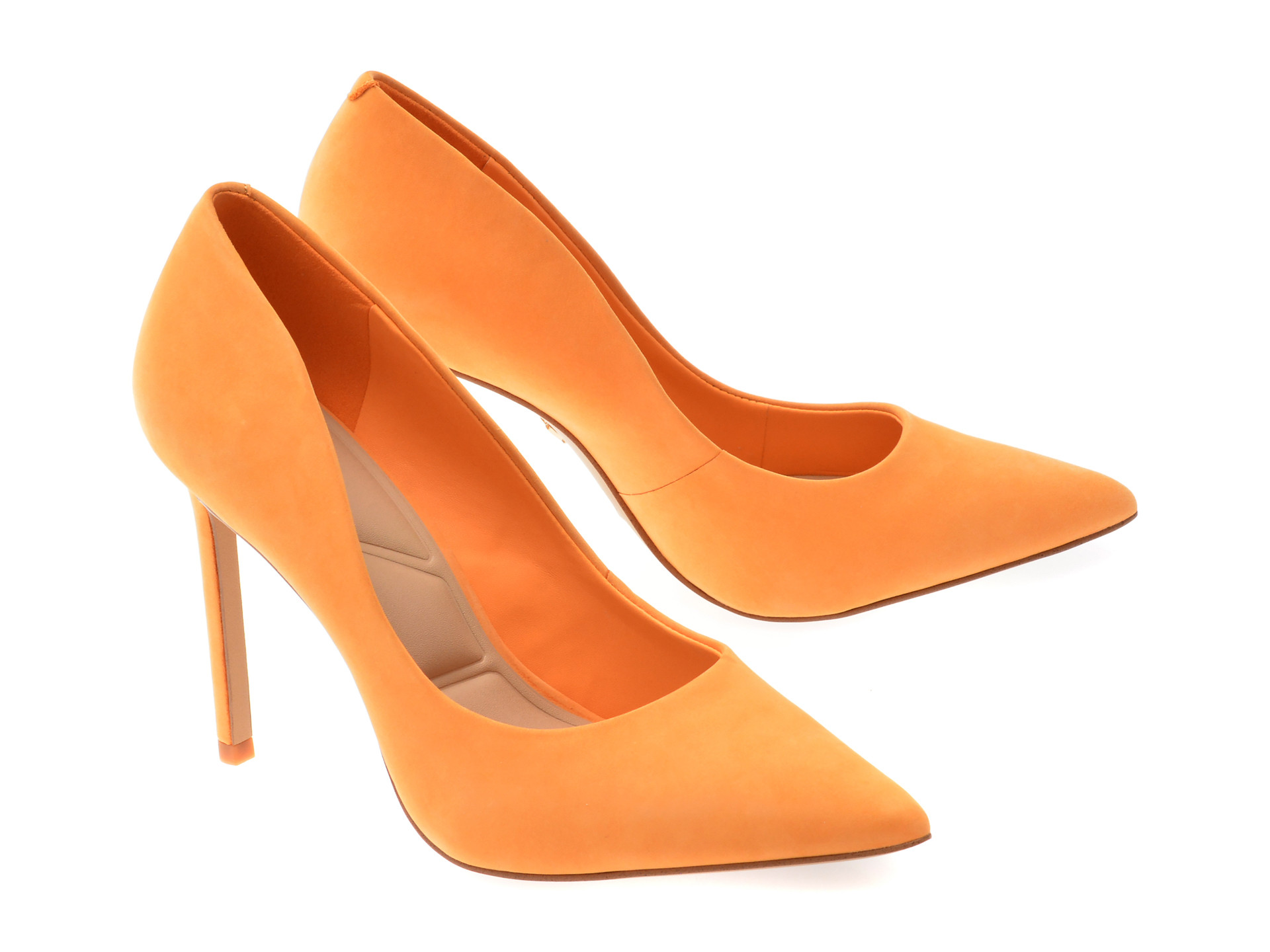 Pantofi eleganti ALDO portocalii, STESSY 2.0, din nabuc