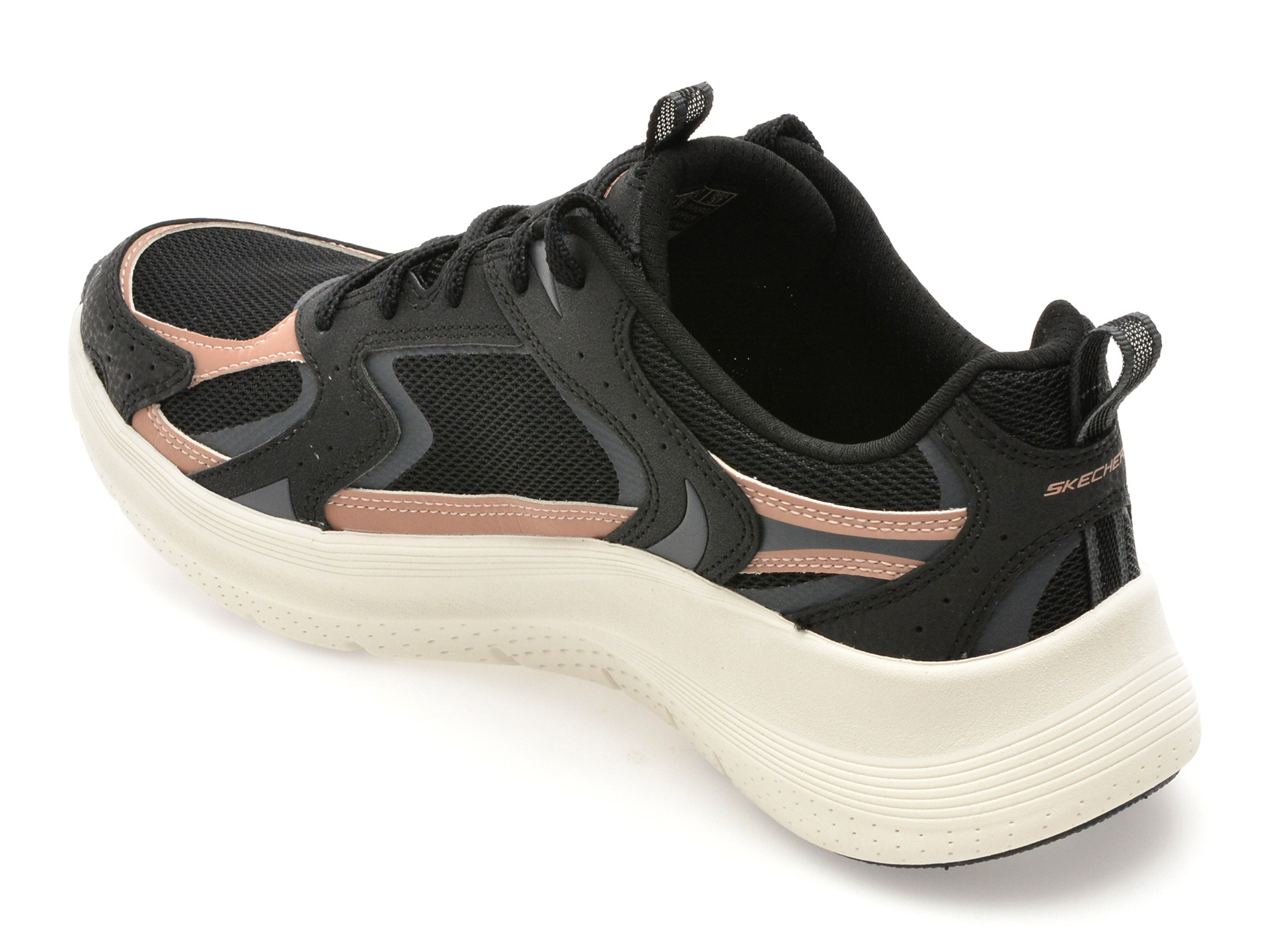 Pantofi sport SKECHERS negri, ARCH FIT 2.0, din material textil