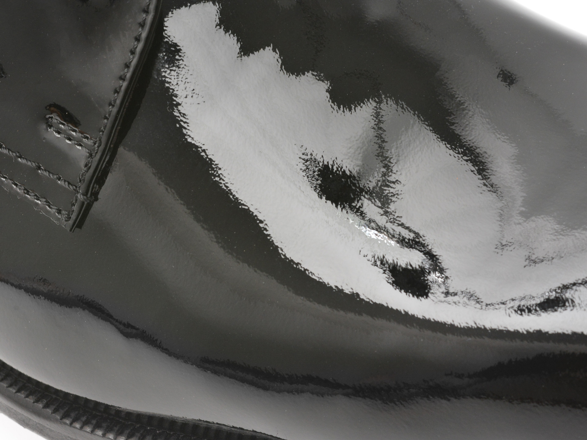 Pantofi eleganti LE COLONEL negri, 48496, din piele naturala lacuita