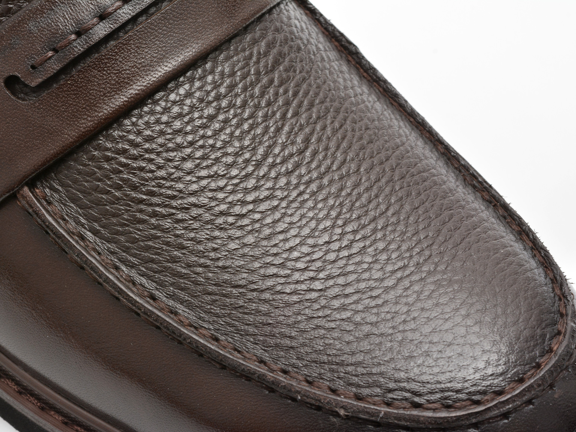 Mocasini eleganti OTTER maro, Y135, din piele naturala