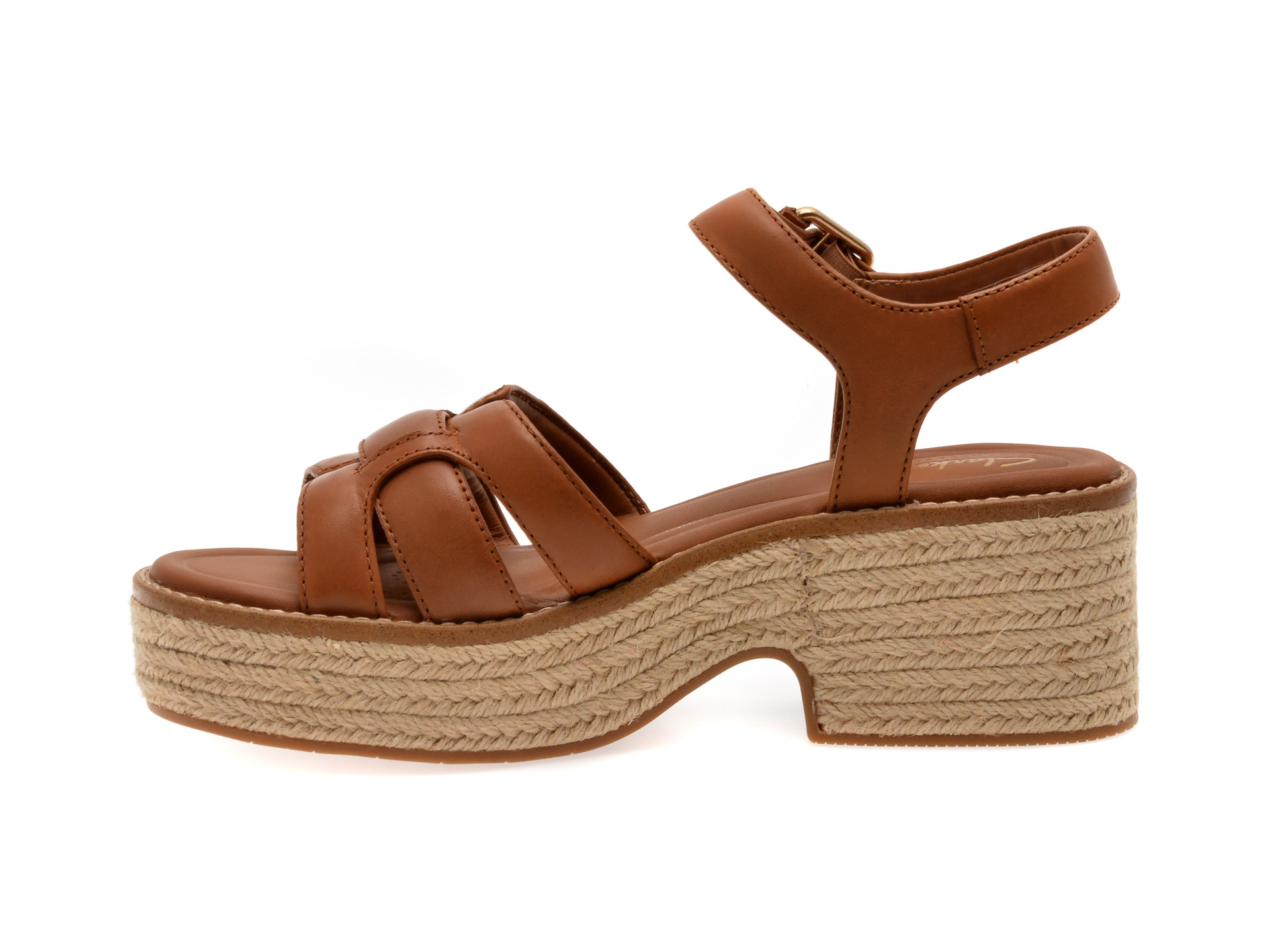 Sandale CLARKS maro, COLEDALE STRAP, din piele naturala