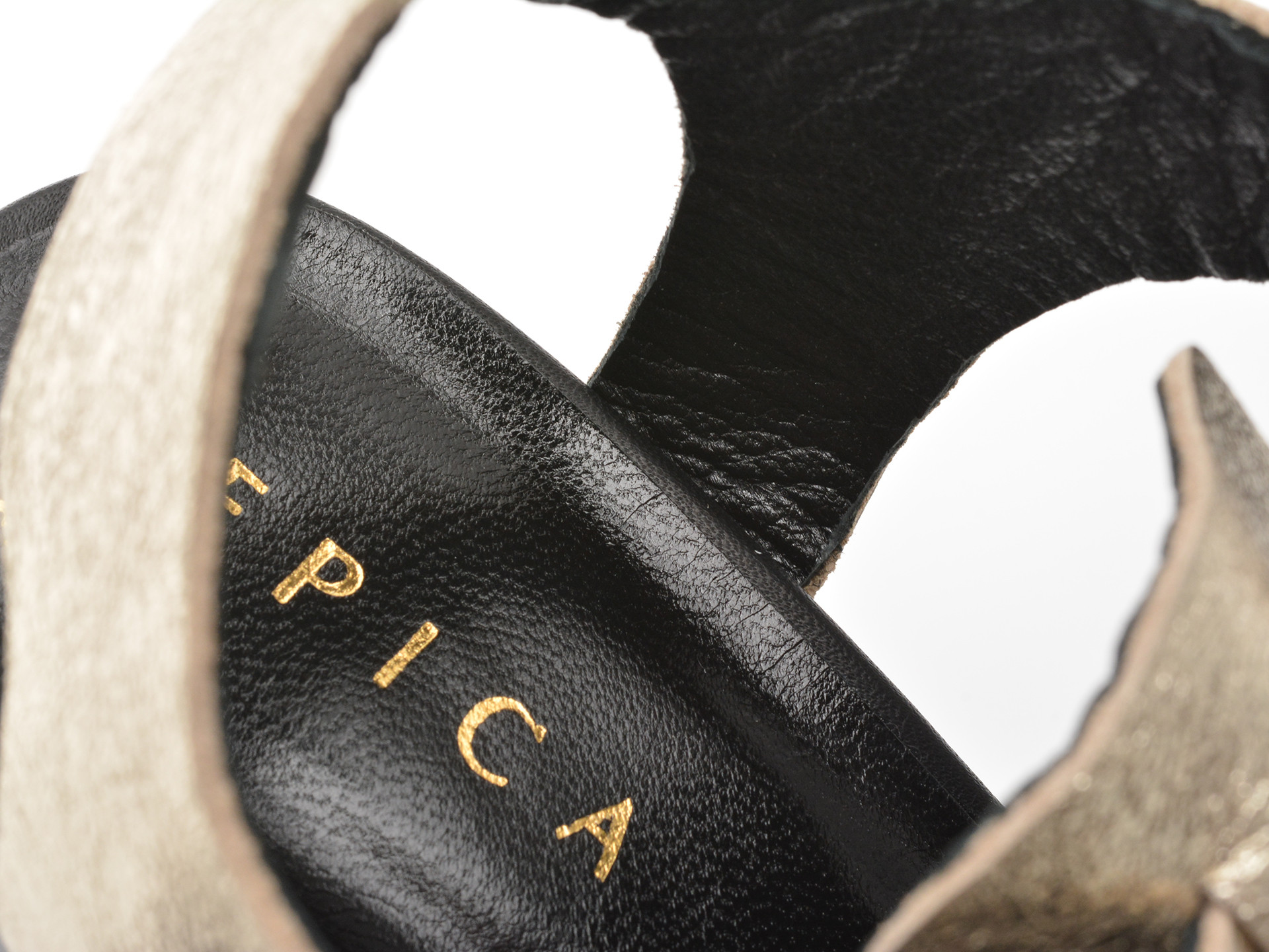 Sandale EPICA aurii, 3352, din piele naturala