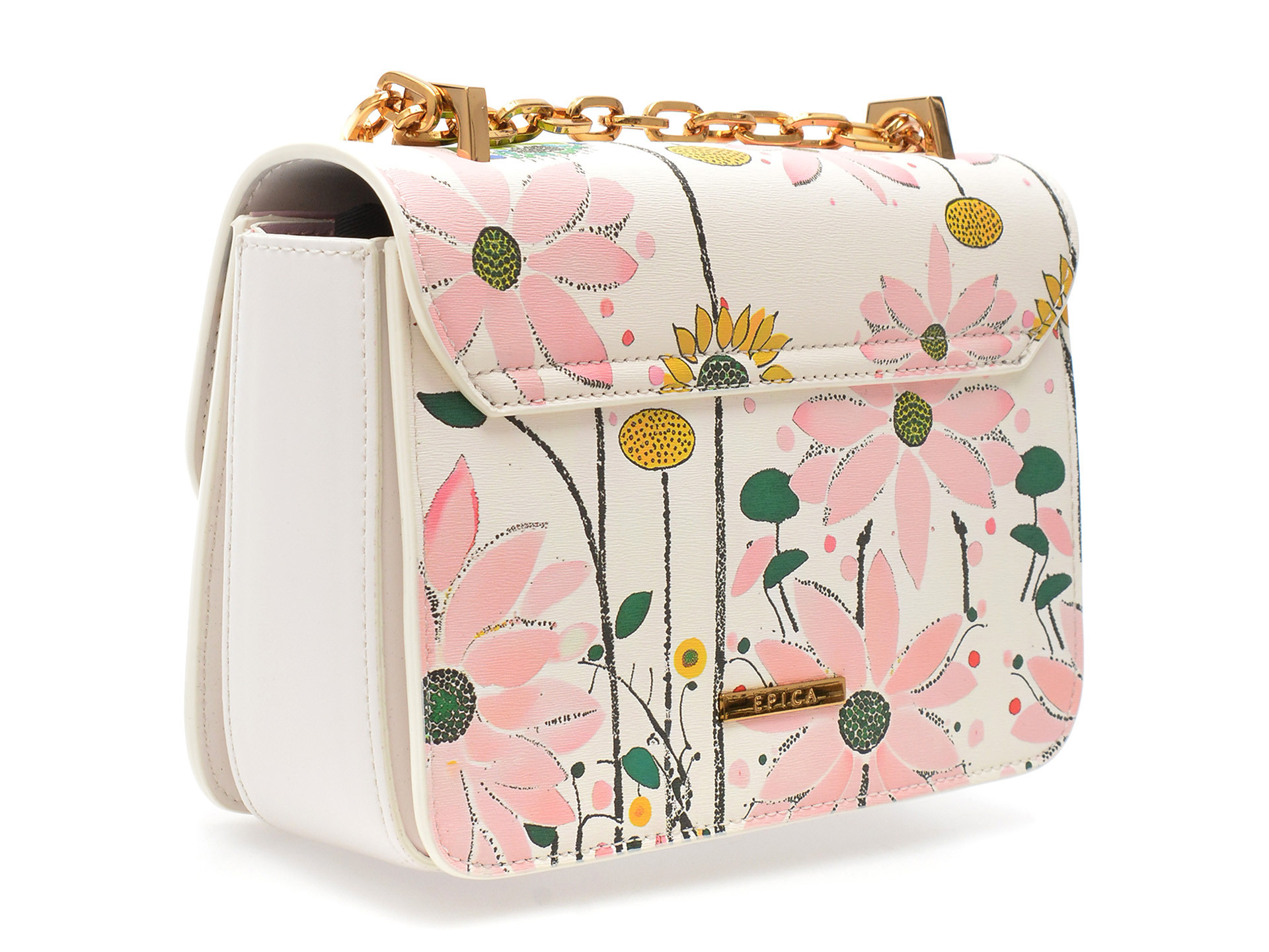 Geanta EPICA alba, 632, din piele ecologica