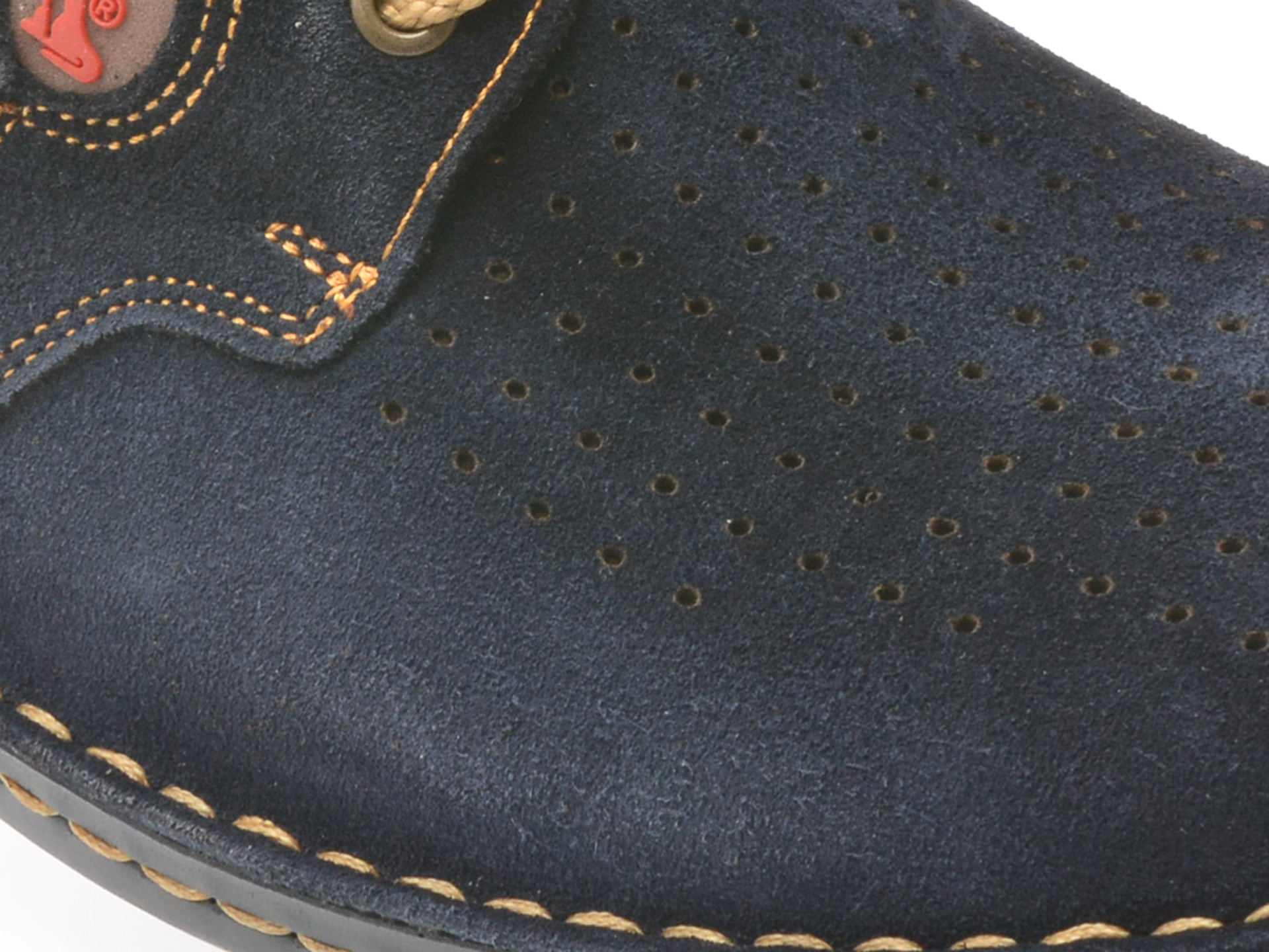 Pantofi OTTER bleumarin, 9560, din piele intoarsa