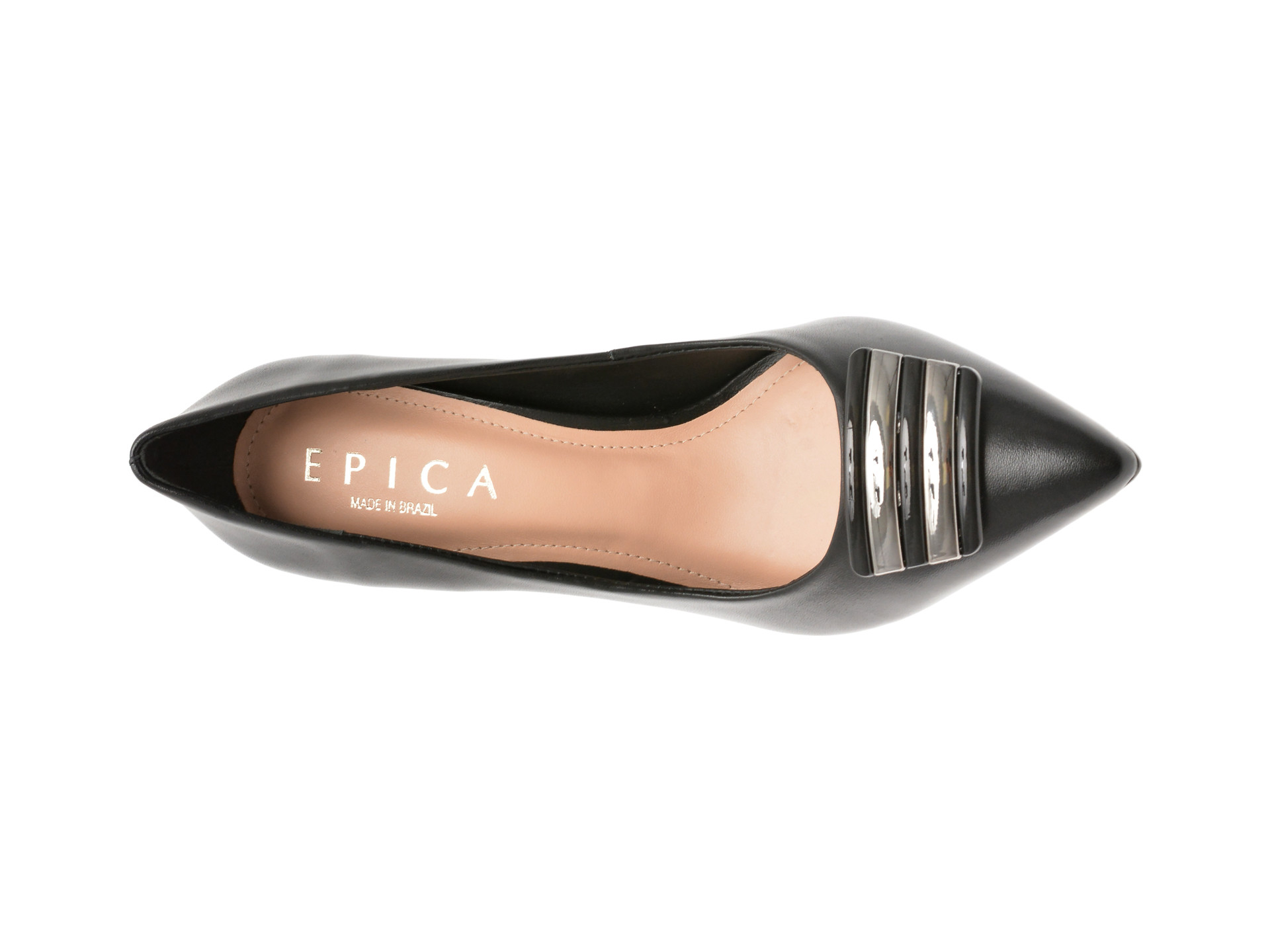 Pantofi EPICA negri, 1131665, din piele naturala lacuita