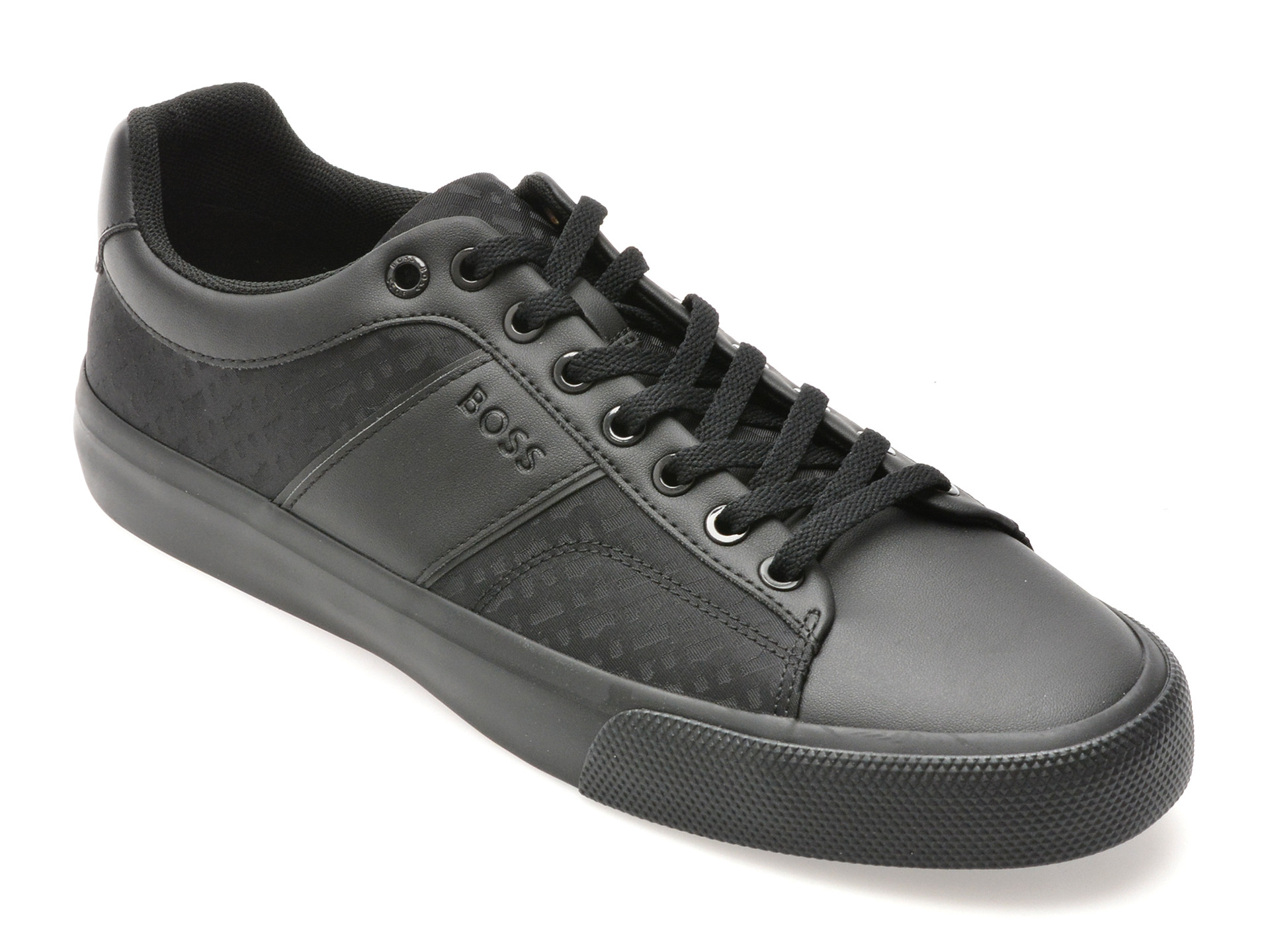 Pantofi sport BOSS negri, 6508, din piele ecologica