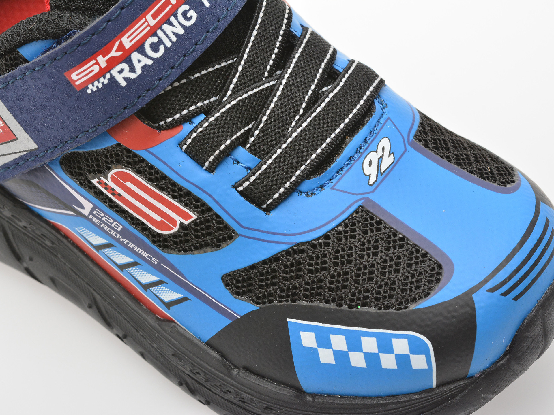 Pantofi sport SKECHERS albastri, SKECH TRACKS, din material textil