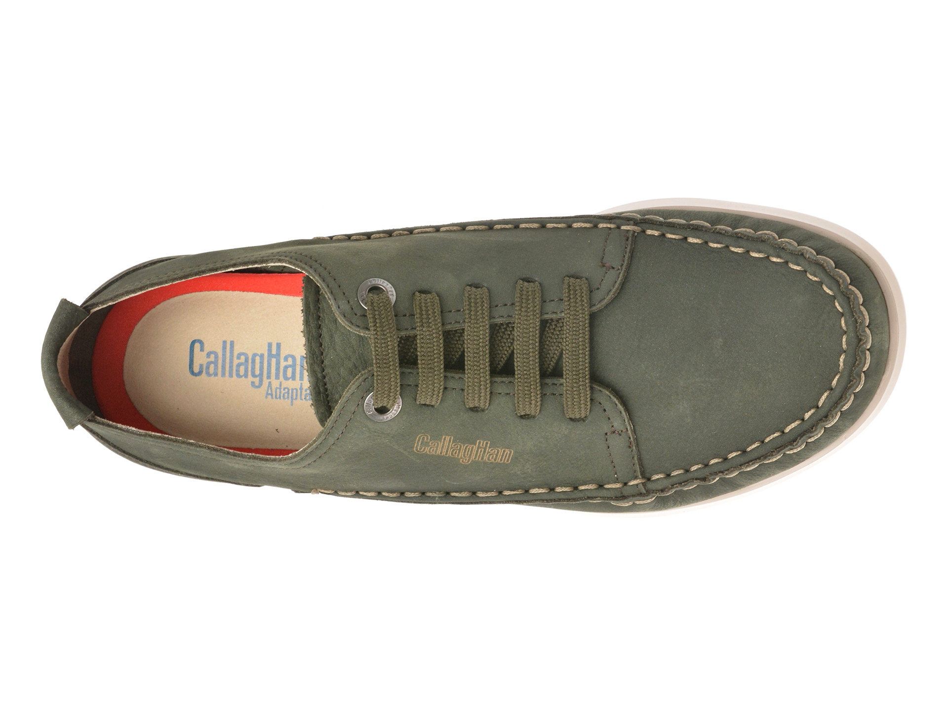 Mocasini CALLAGHAN verzi, 62200, din nabuc