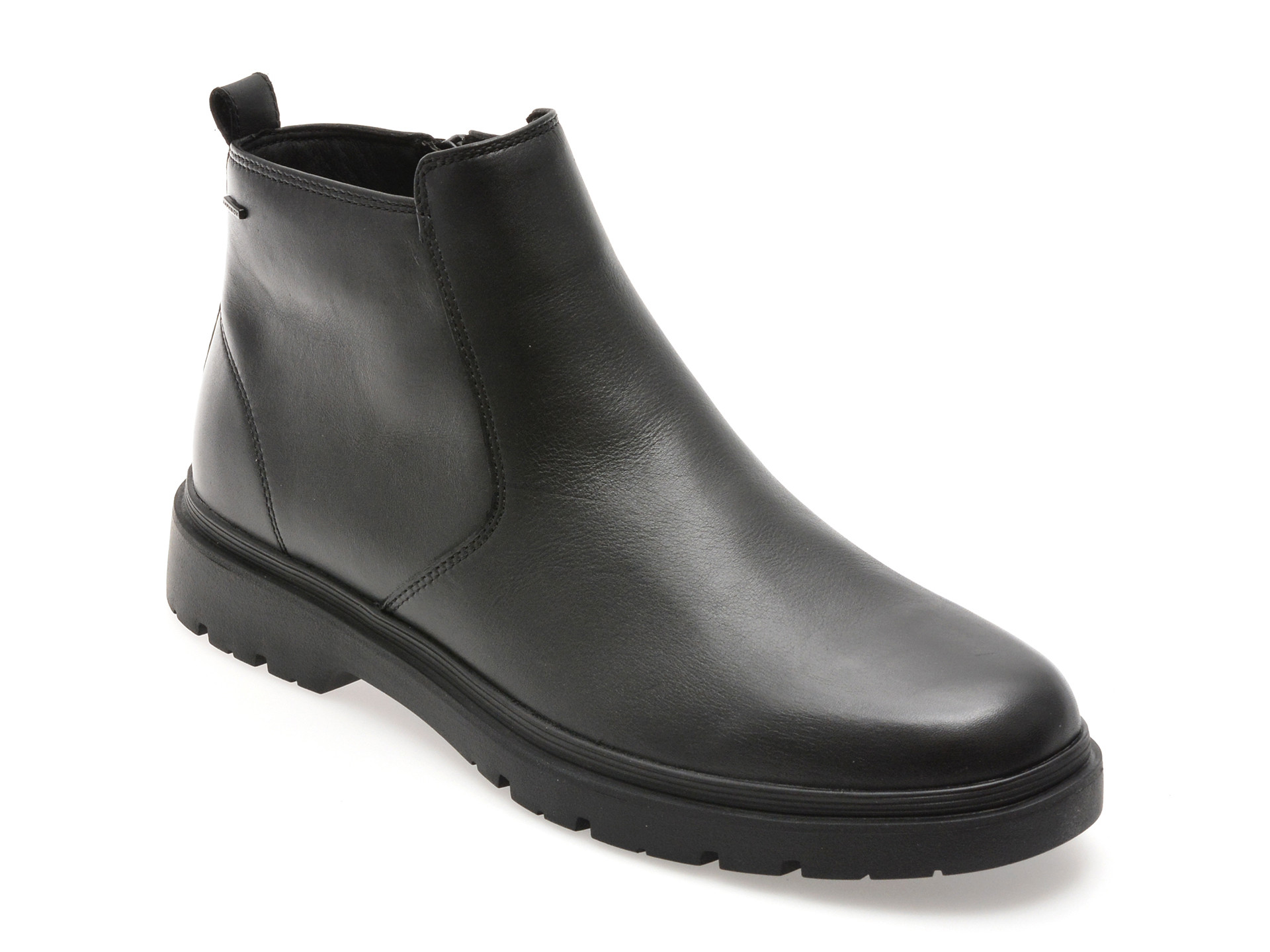 Ghete GEOX negre, U46HNC, din piele naturala