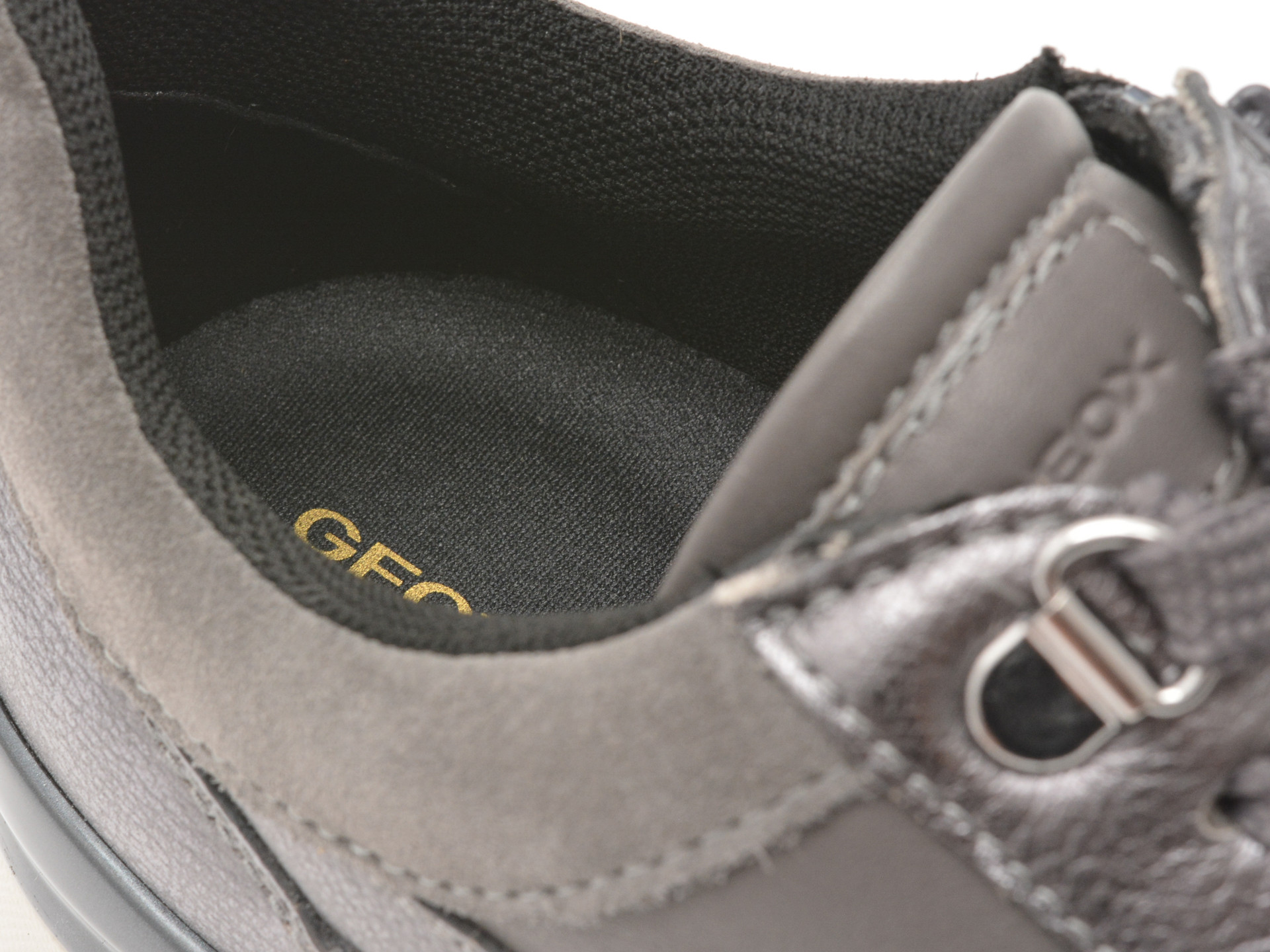 Pantofi sport GEOX gri, D5600A, din piele naturala