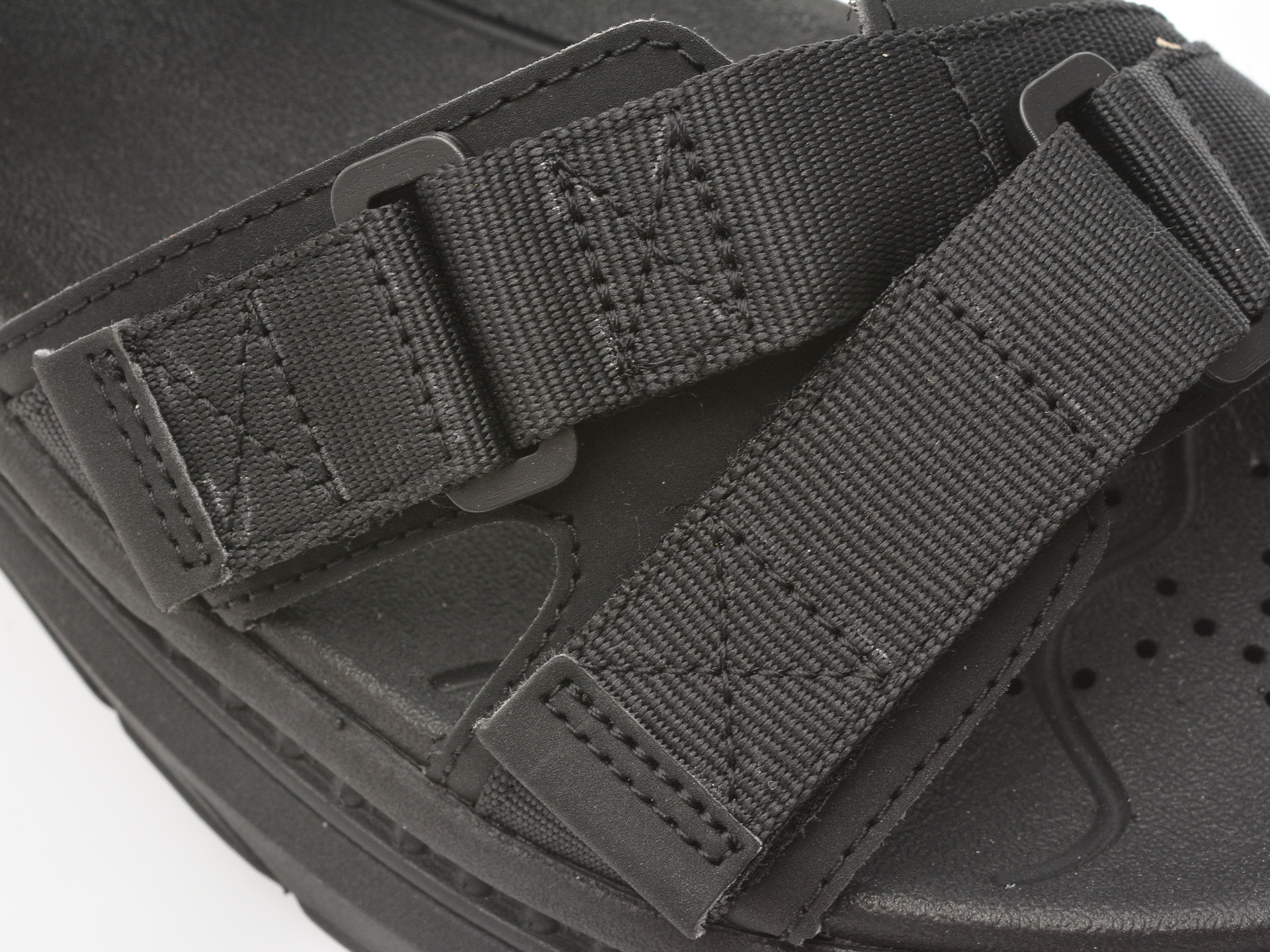 Sandale GEOX negre, U55L0A, din piele ecologica