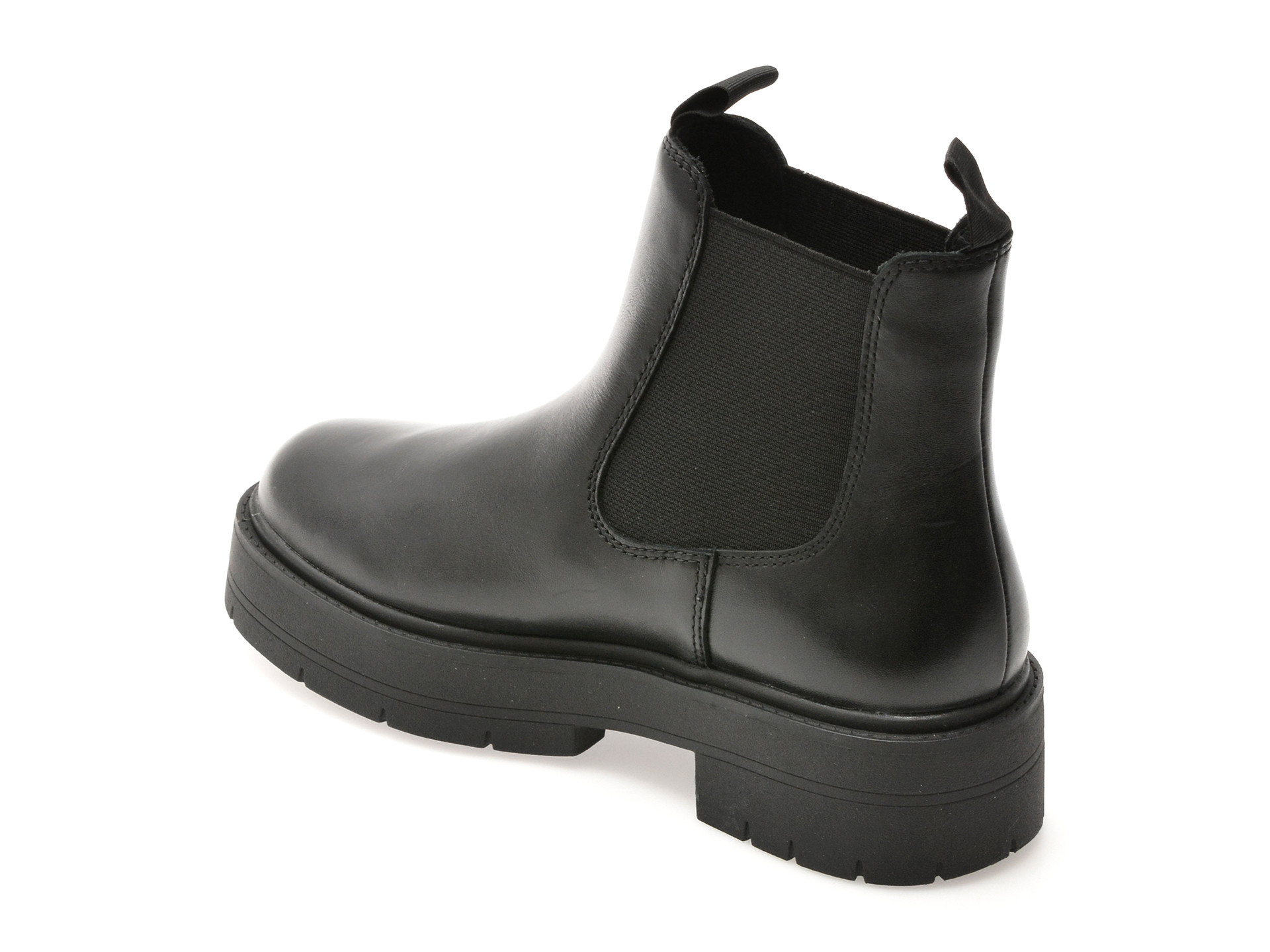 Ghete GEOX negre, D56VDA, din piele naturala