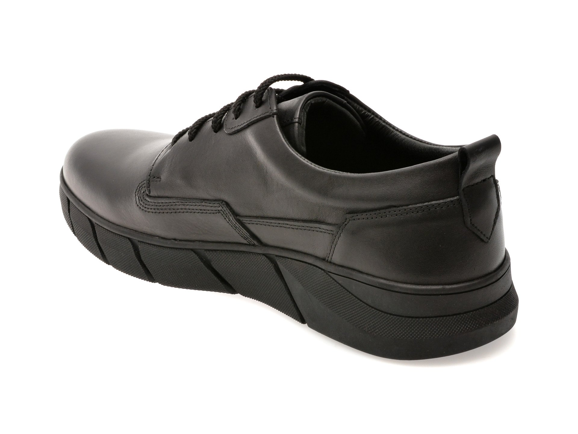 Pantofi OTTER negri, 2291061, din piele naturala