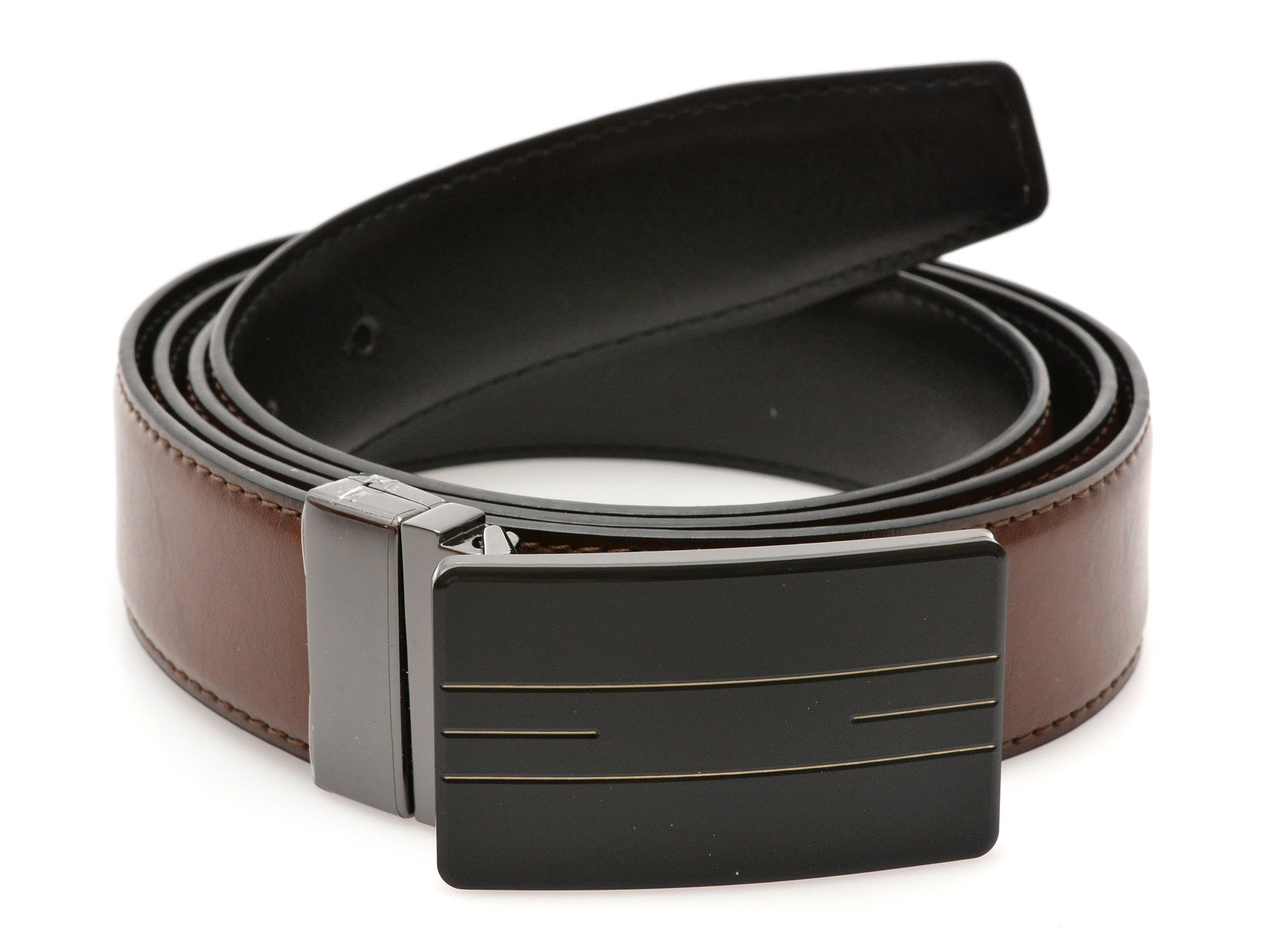 Curea ALDO maro, YAREN 200, din piele naturala