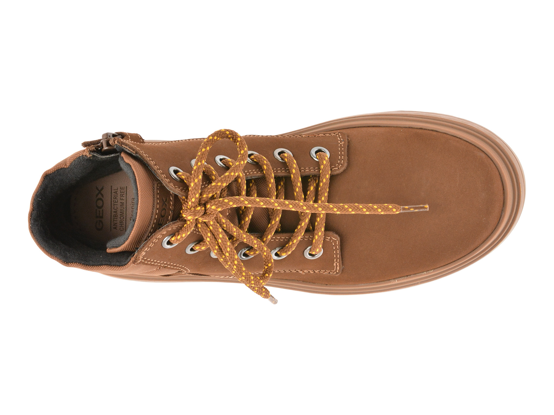 Ghete GEOX maro, J46M9A, din piele naturala