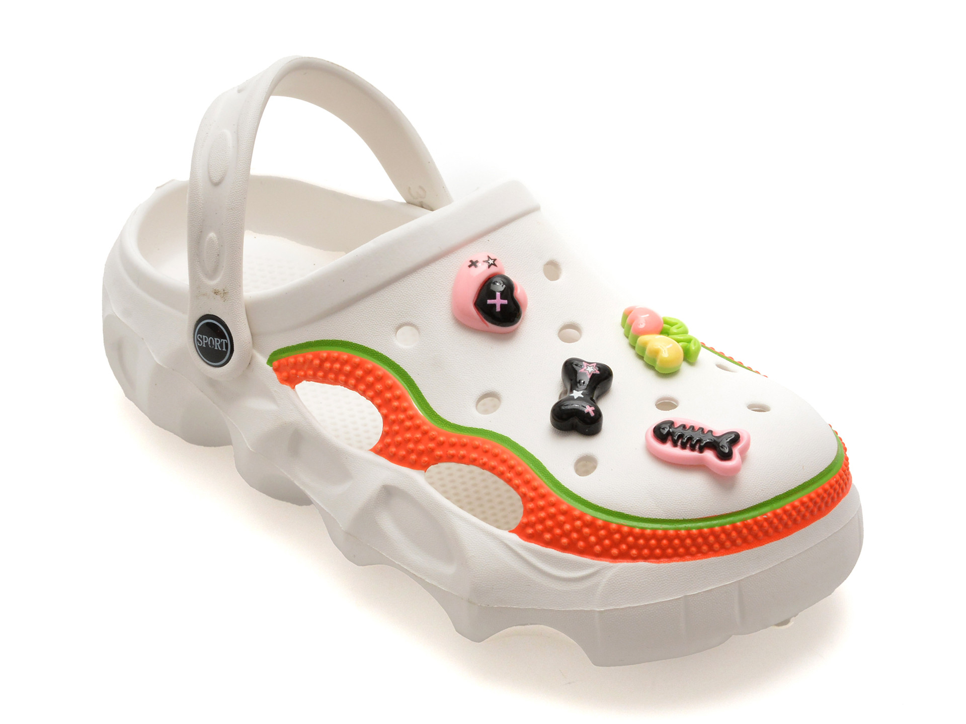 Papuci SELECTION KIDS albi, 3039, din pvc