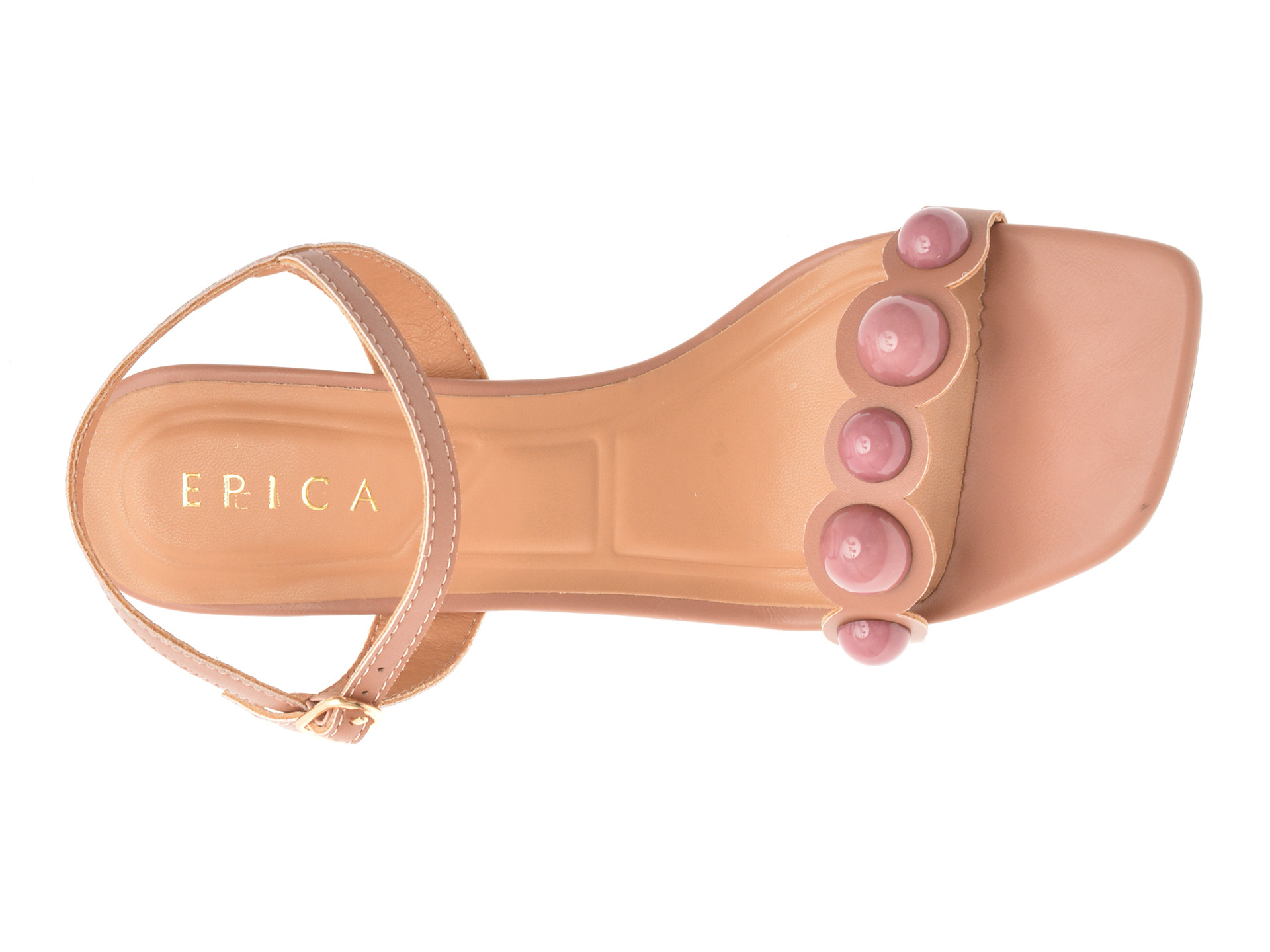 Sandale elegante EPICA maro, 101601, din piele ecologica