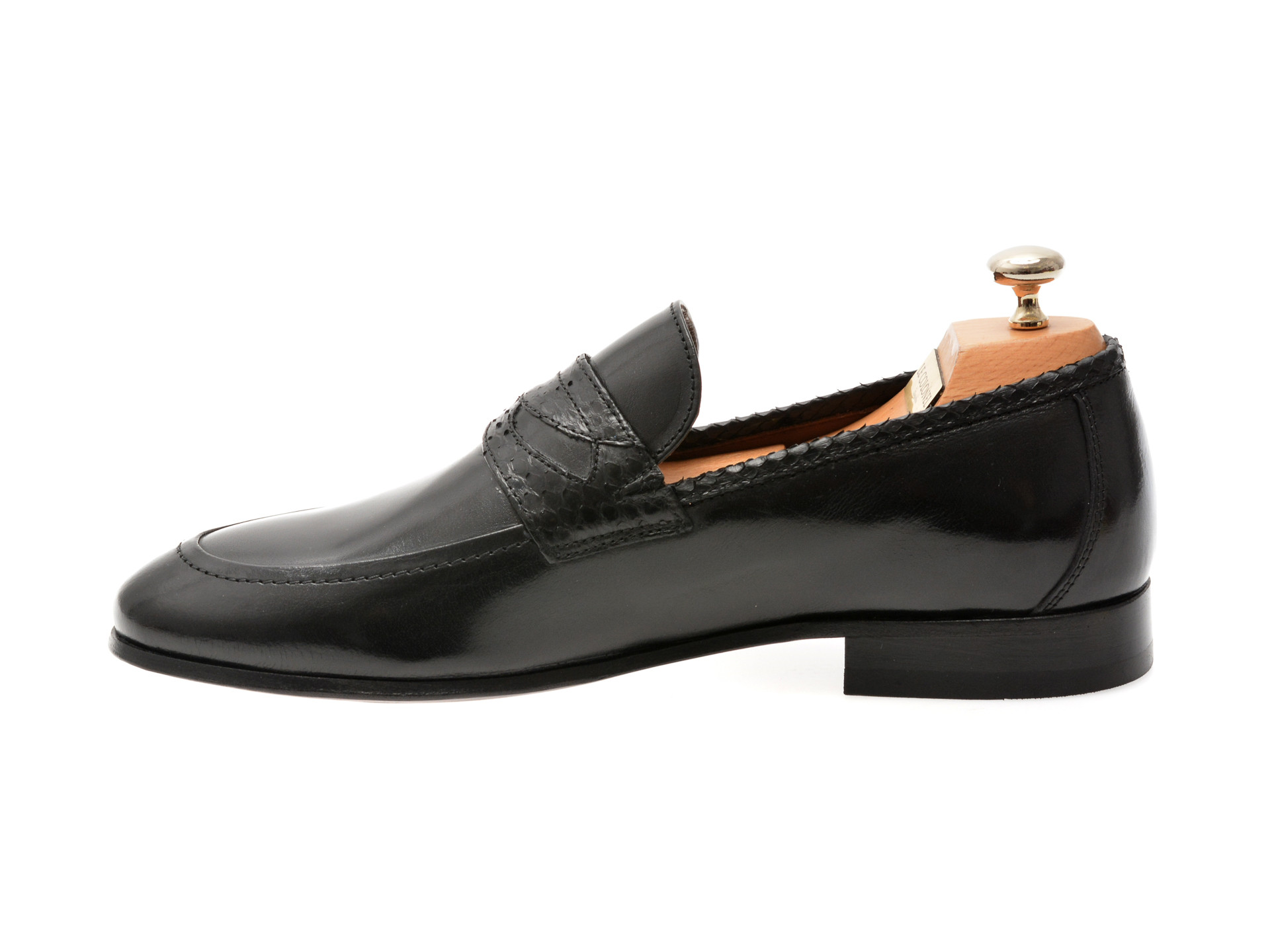 Mocasini eleganti LE COLONEL negri, 65926, din piele naturala