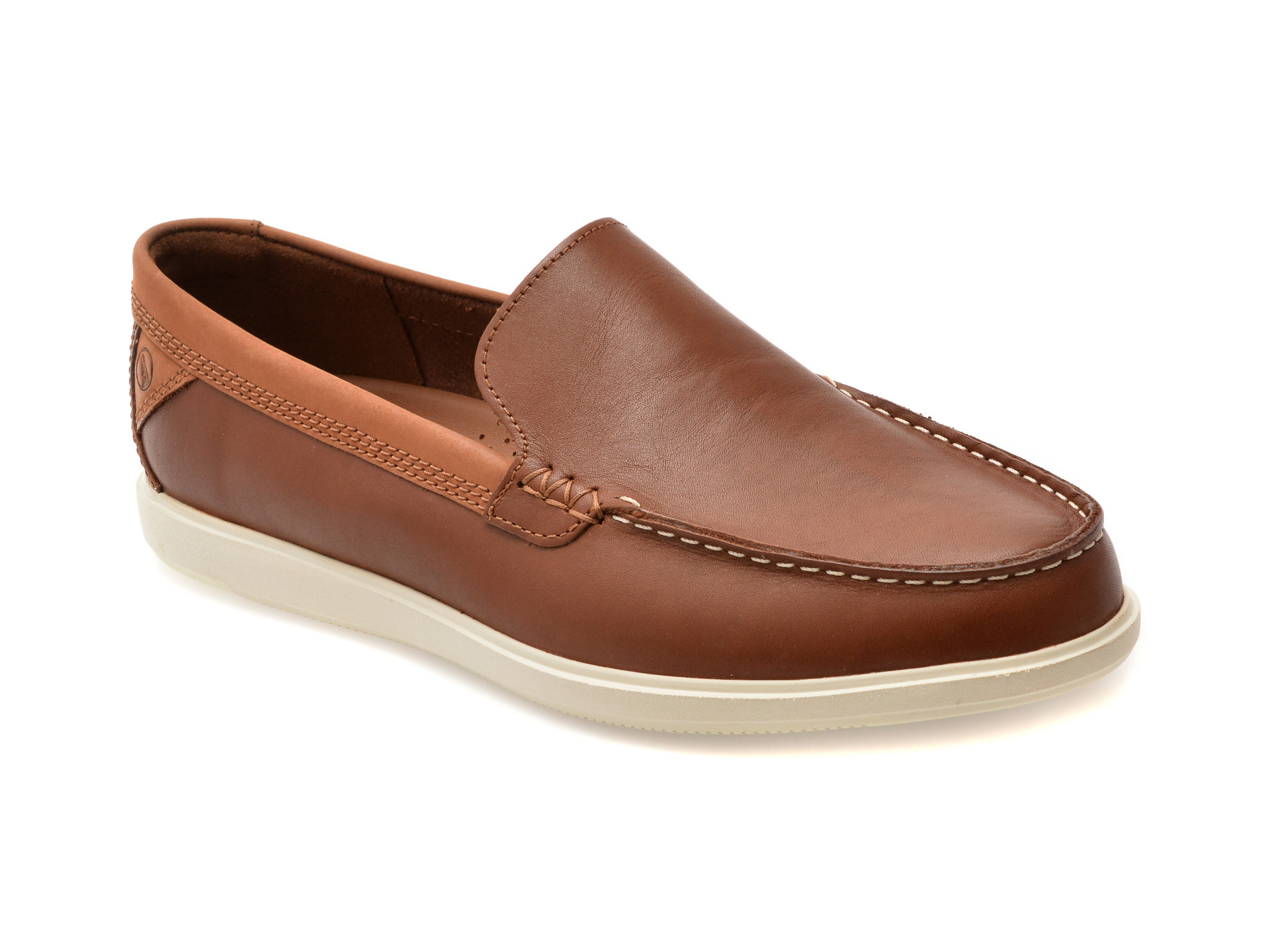 Mocasini CLARKS maro, BRATTON LOAFER, din piele naturala