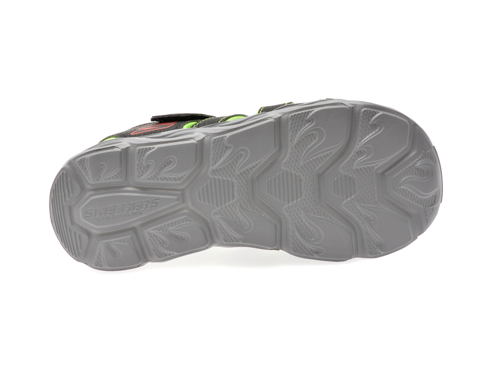 Pantofi sport SKECHERS negri, THERMO-SPLASH, din piele ecologica