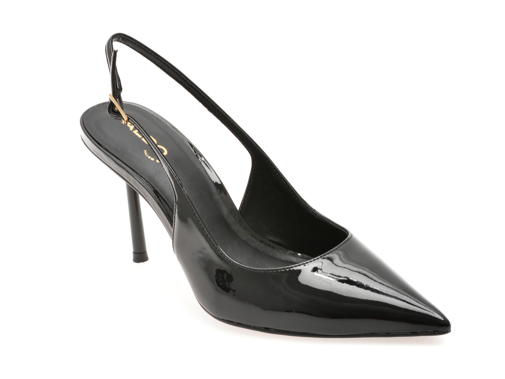 Pantofi eleganti ALDO negri, SERALINA 001, din piele ecologica lacuita