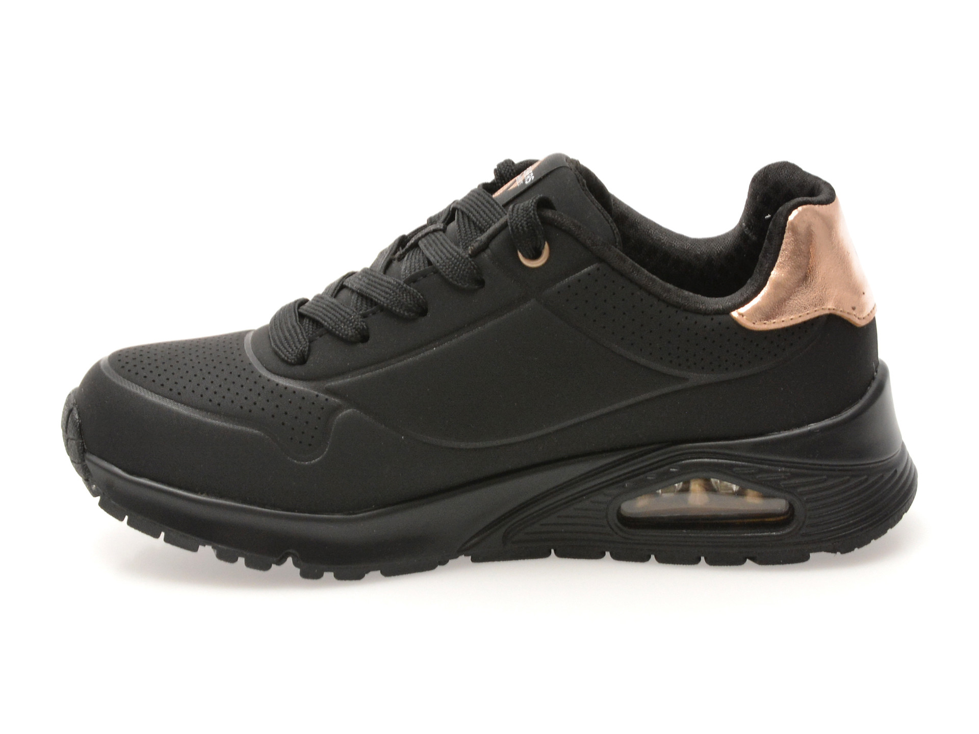Pantofi sport SKECHERS negri, UNO GEN1, din piele ecologica