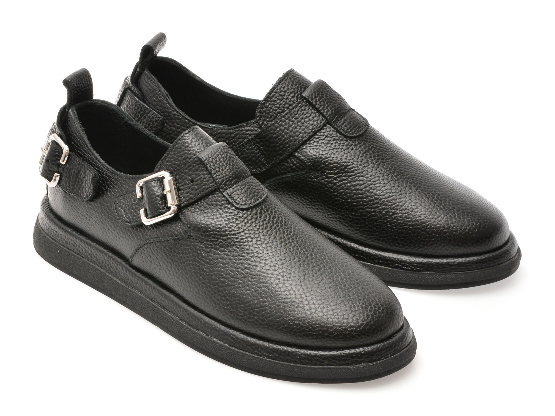 Pantofi IMAGE negri, 3432626, din piele naturala