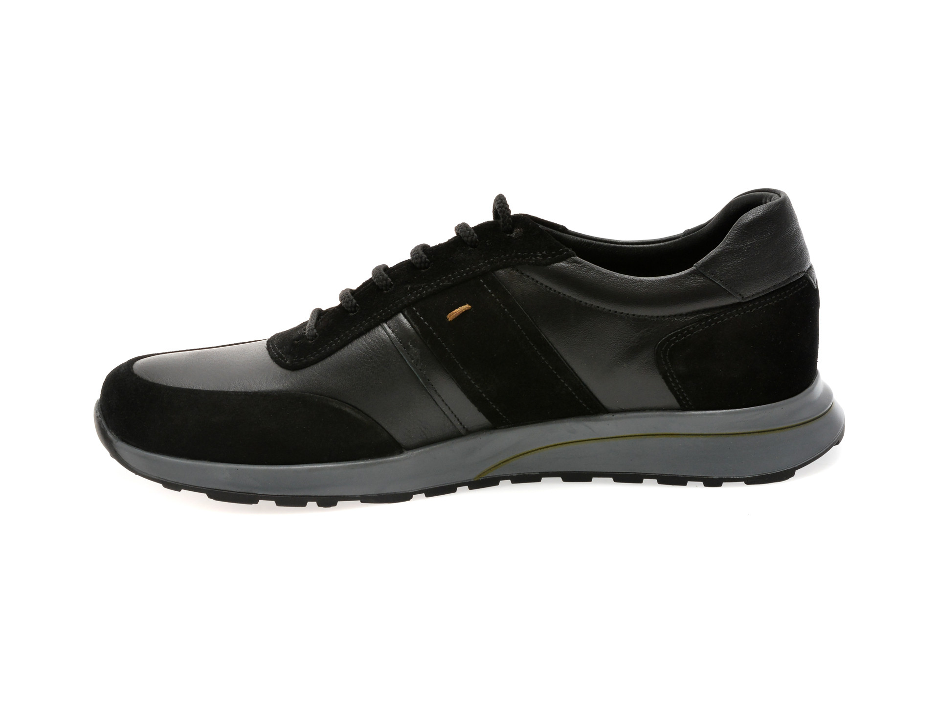 Pantofi sport OTTER negri, 6541, din piele naturala