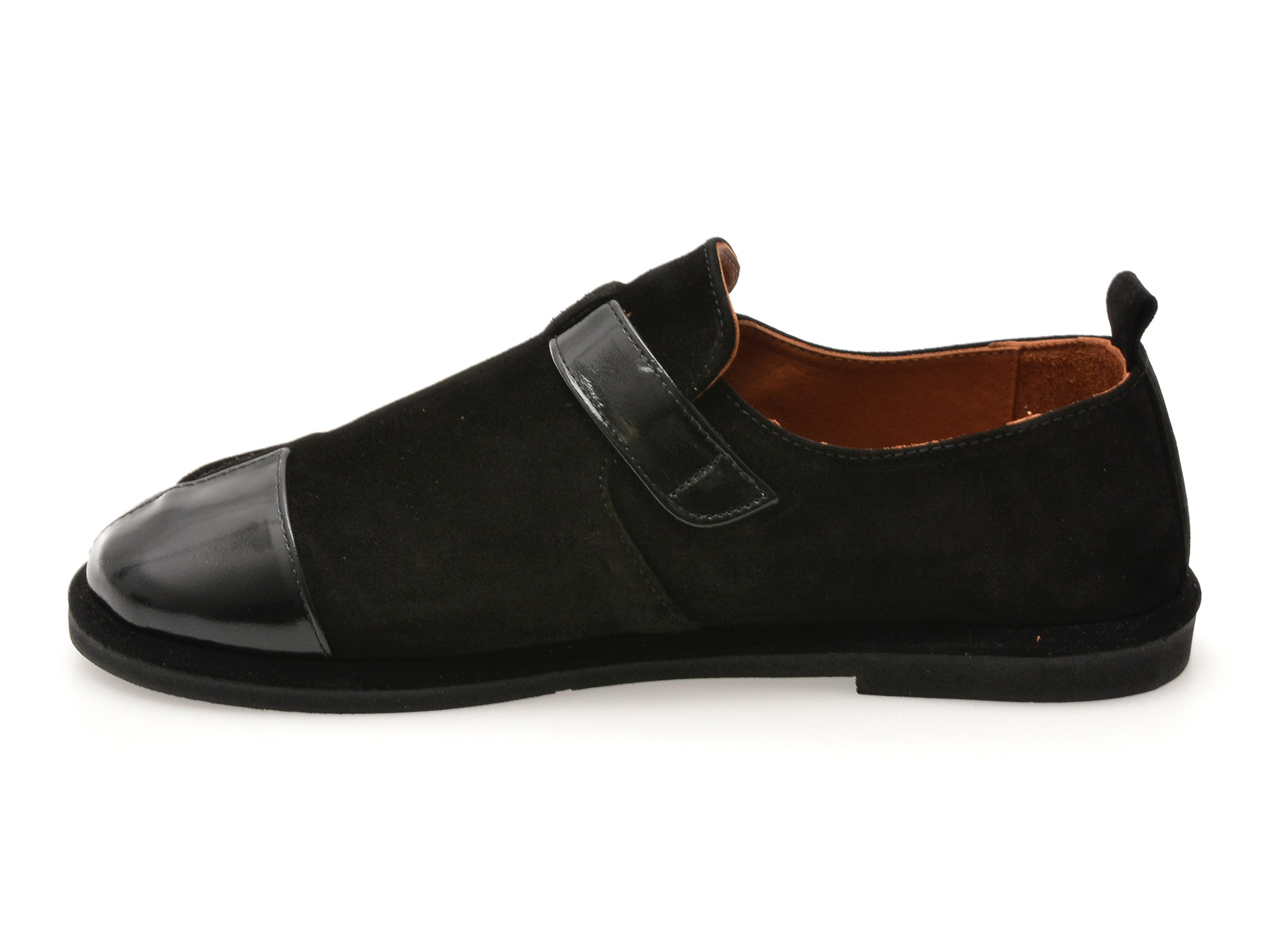 Pantofi EPICA negri, 4796005, din piele intoarsa