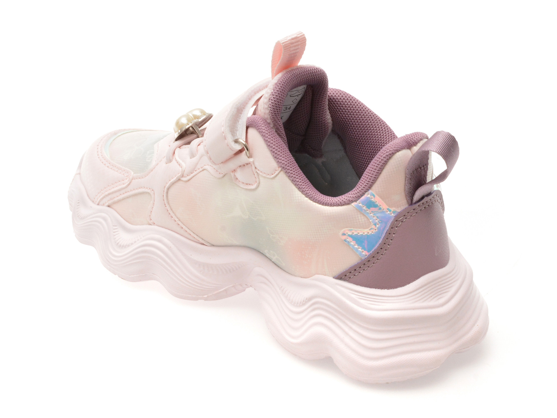 Pantofi sport SELECTION KIDS roz, 1003, din piele ecologica