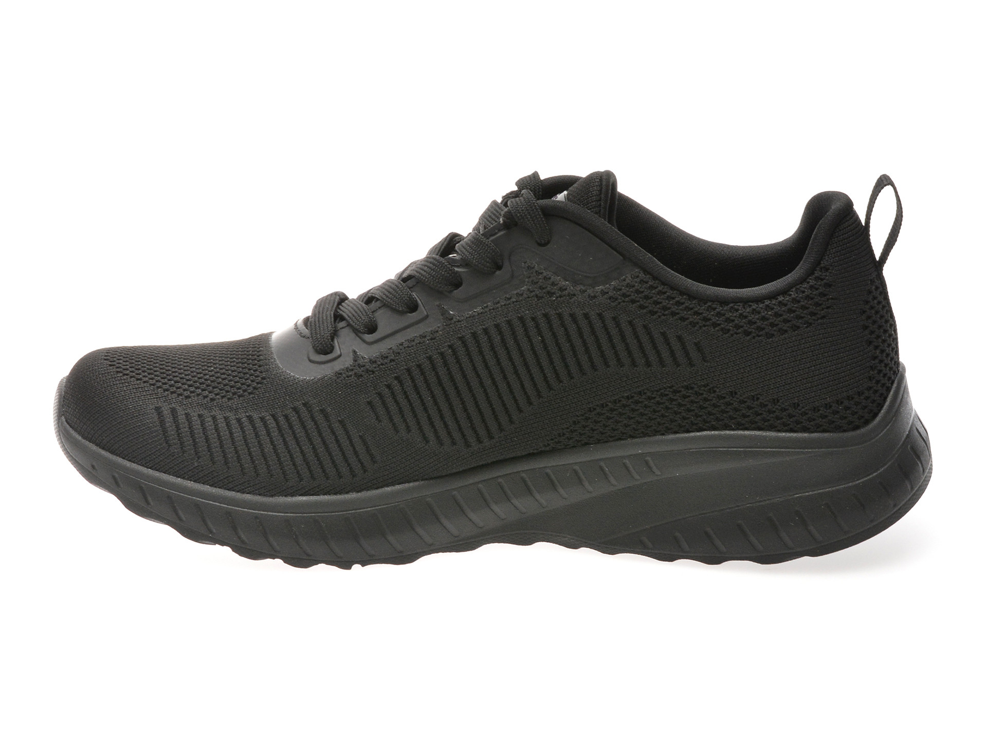 Pantofi sport SKECHERS negri, BOBS SQUAD CHAOS, din material textil