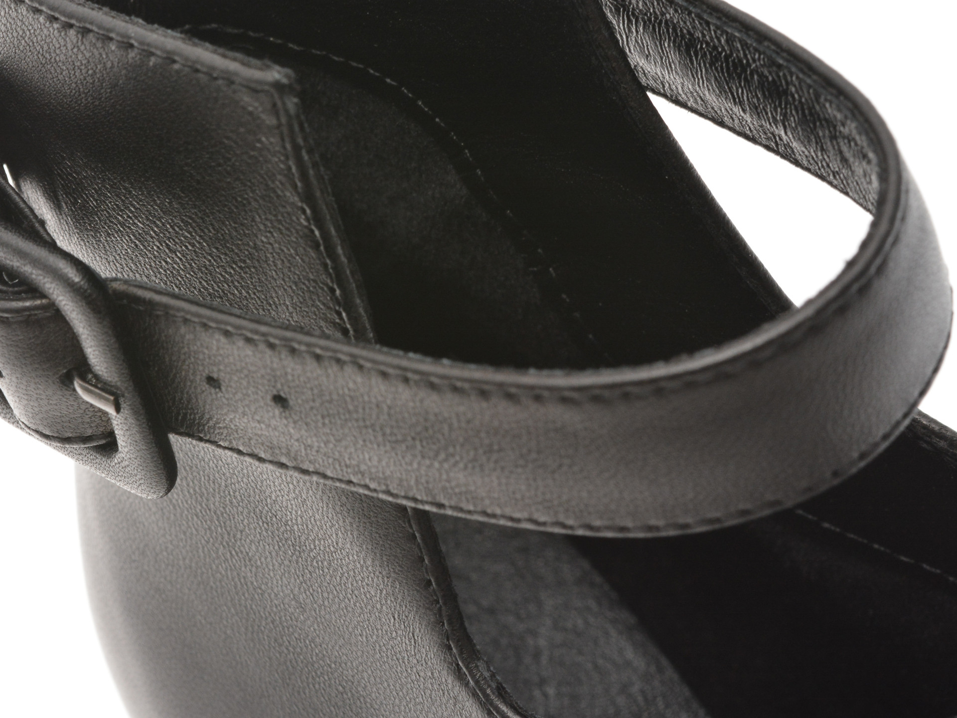 Botine elegante EPICA negre, J3925, din piele naturala