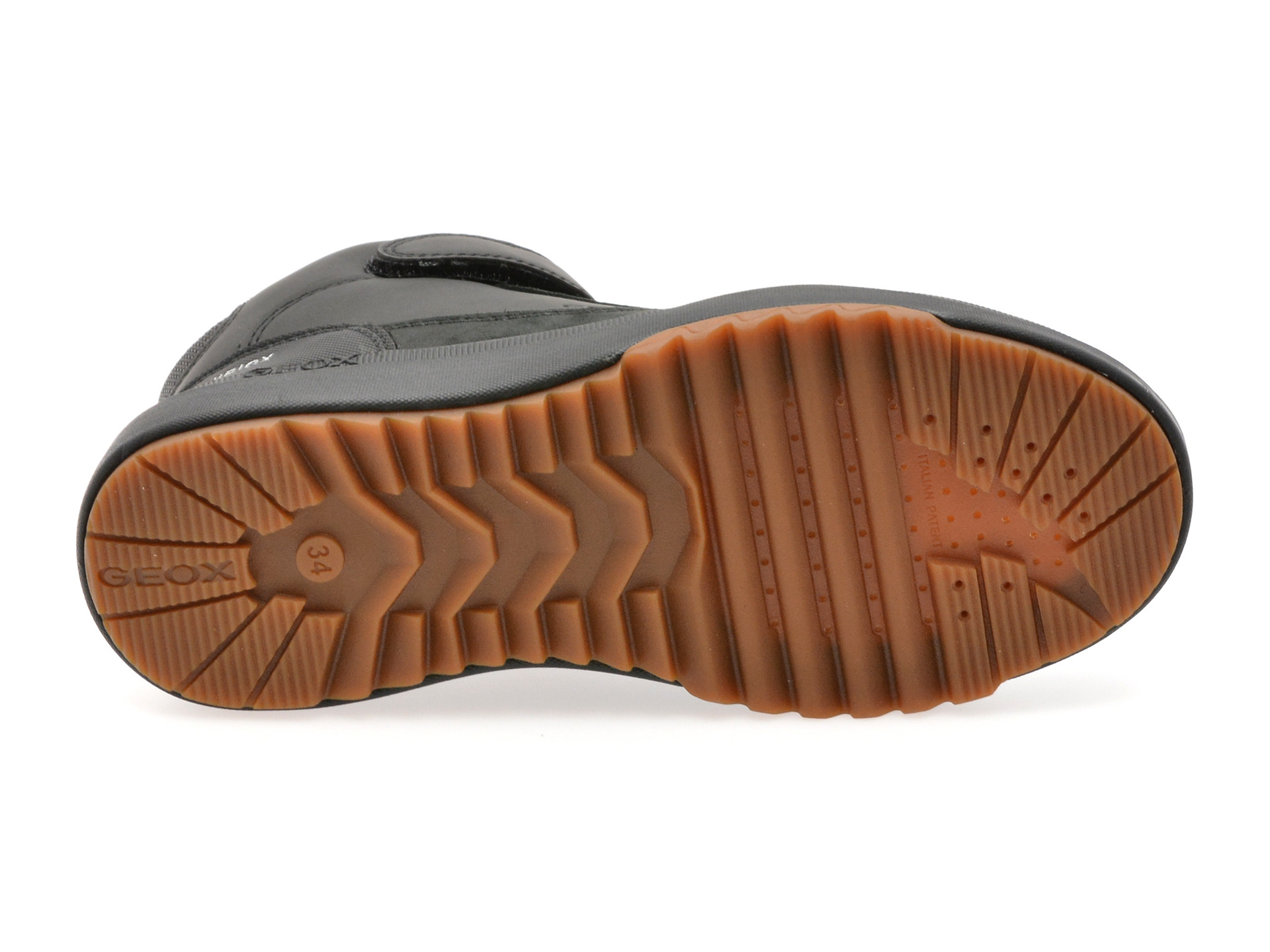 Ghete GEOX negre, J16FMA, din piele naturala