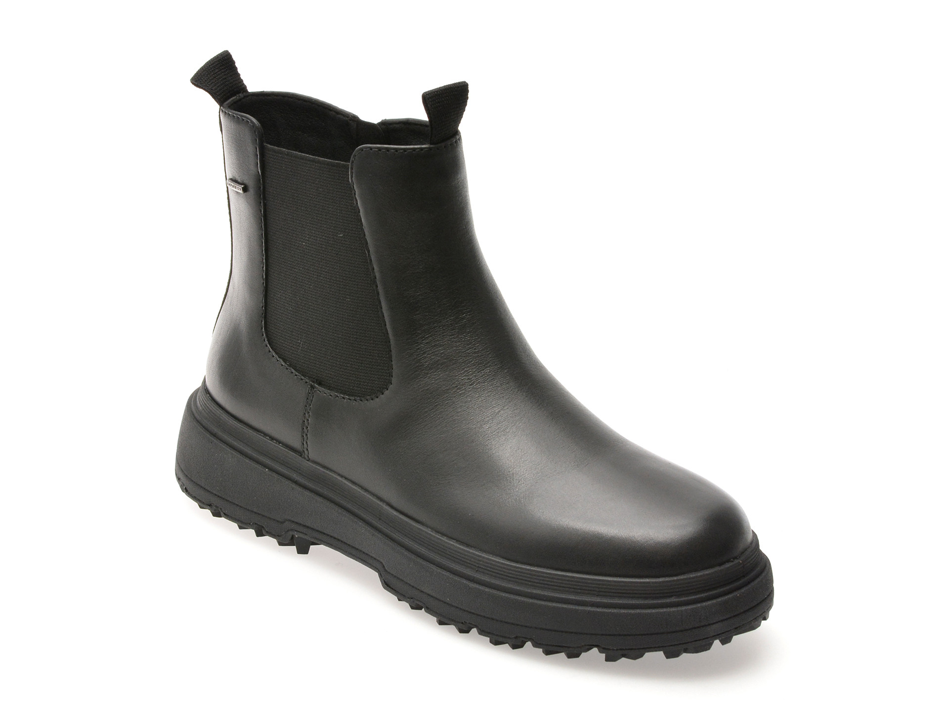 Ghete GEOX negre, D46XMD, din piele naturala