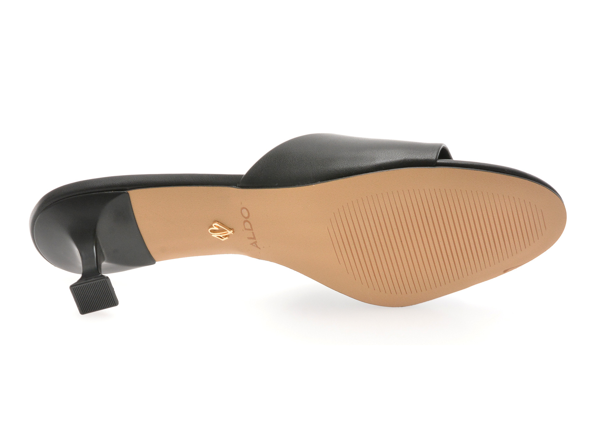 Papuci ALDO negri, DELPHINIA 001, din piele ecologica