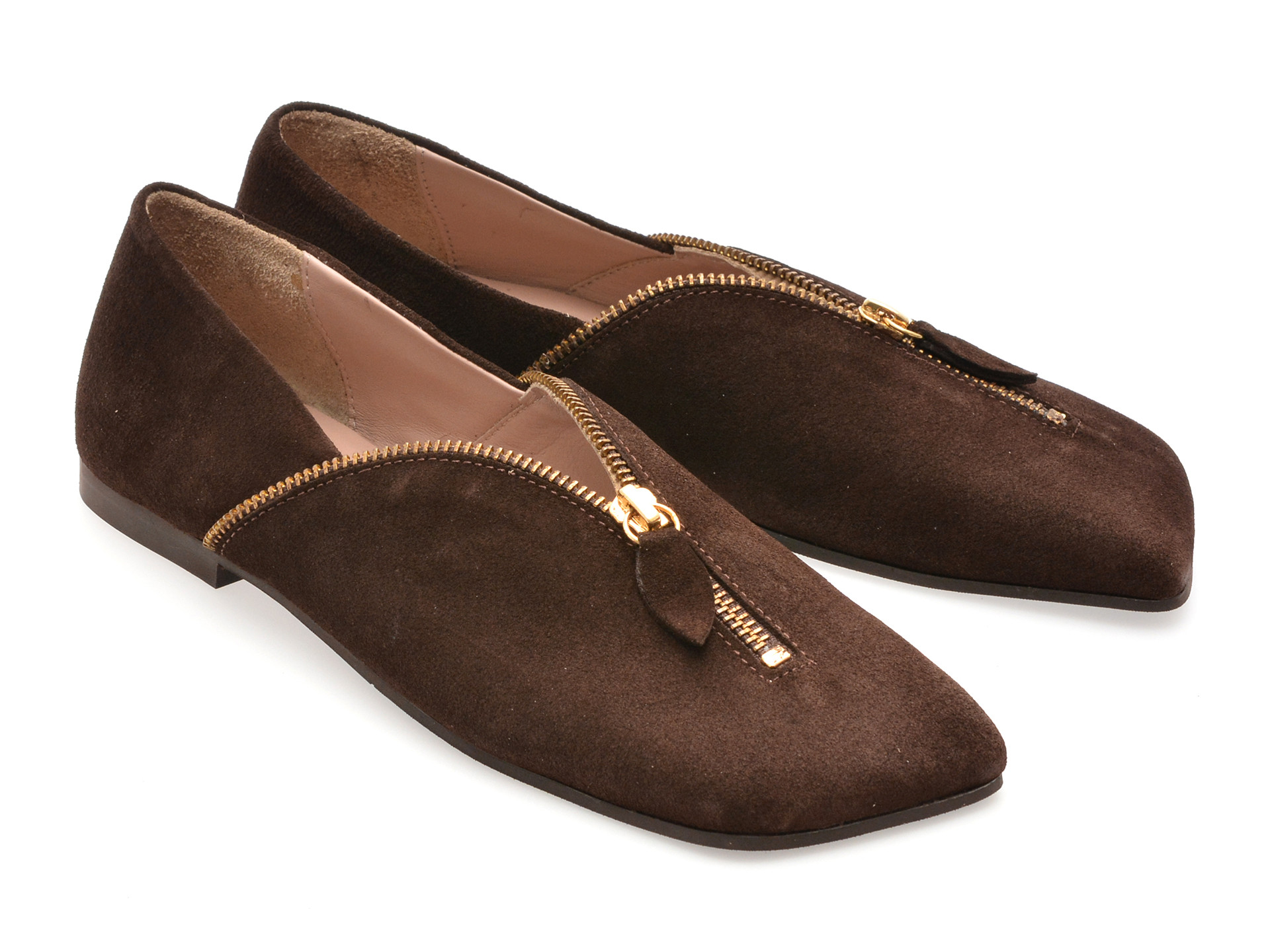 Pantofi EPICA maro, 1101416, din piele intoarsa