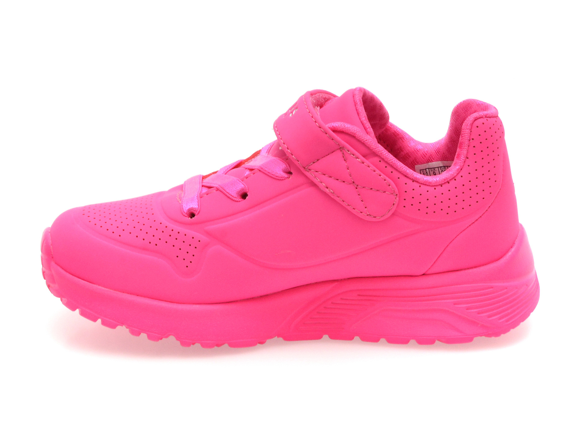 Pantofi sport SKECHERS roz, UNO LITE, din piele ecologica